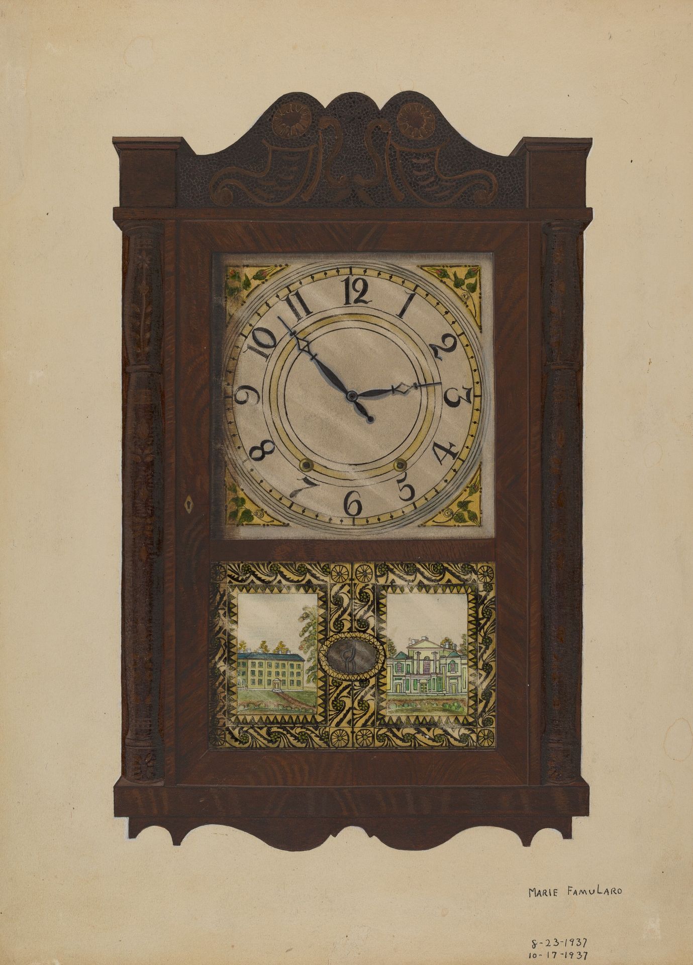 Wall Clock by Marie Famularo