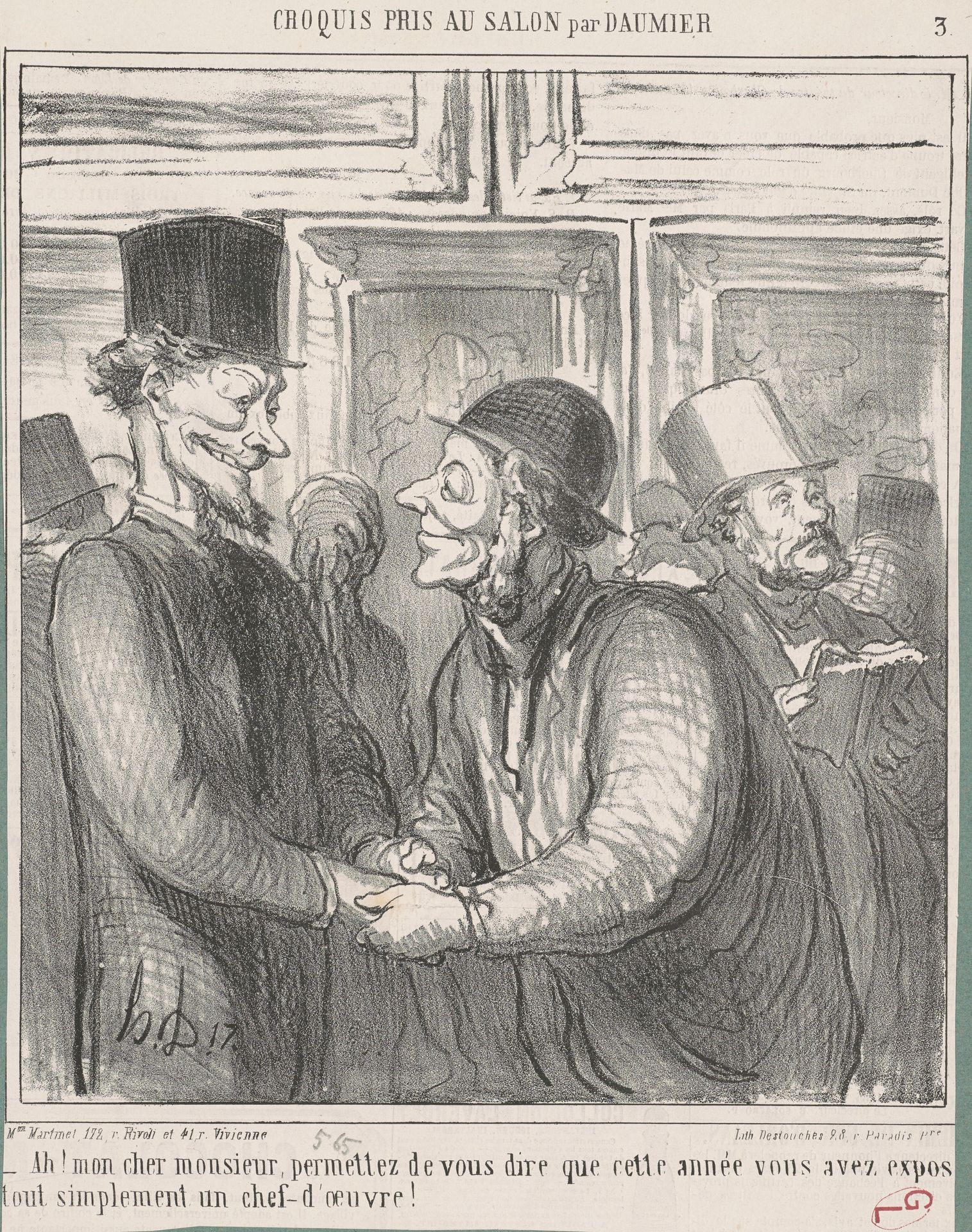Ah! Mon cher monsieur, permettez de  ... by Honoré Daumier