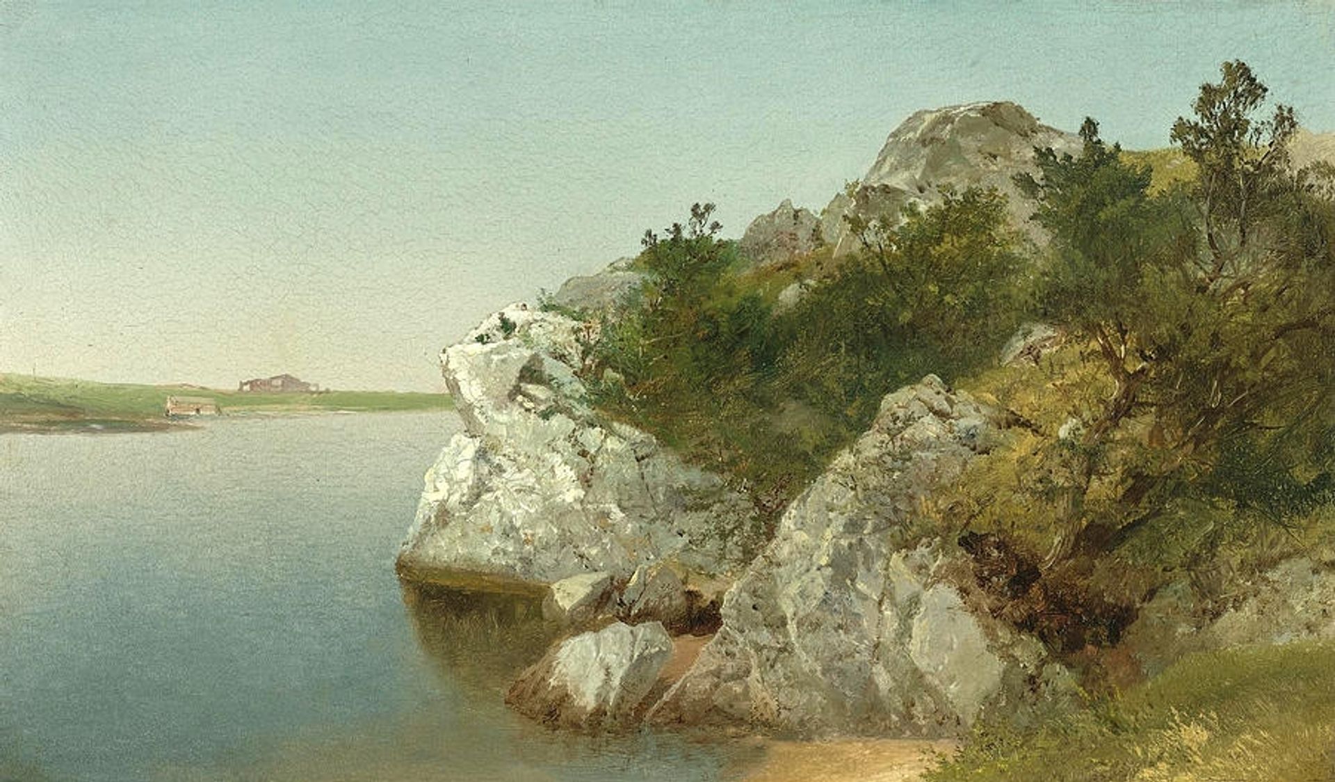 Study of Rocks Newport by John Frederick Kensett