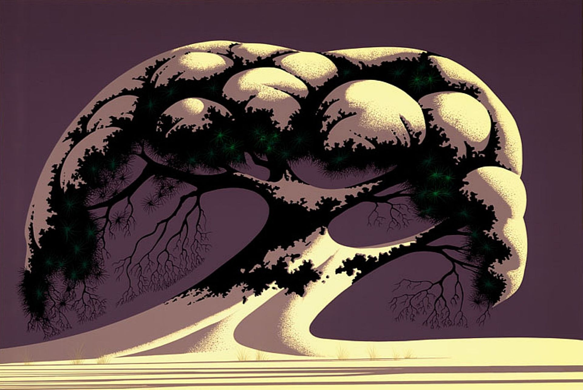 Snow Tree by Eyvind Earle