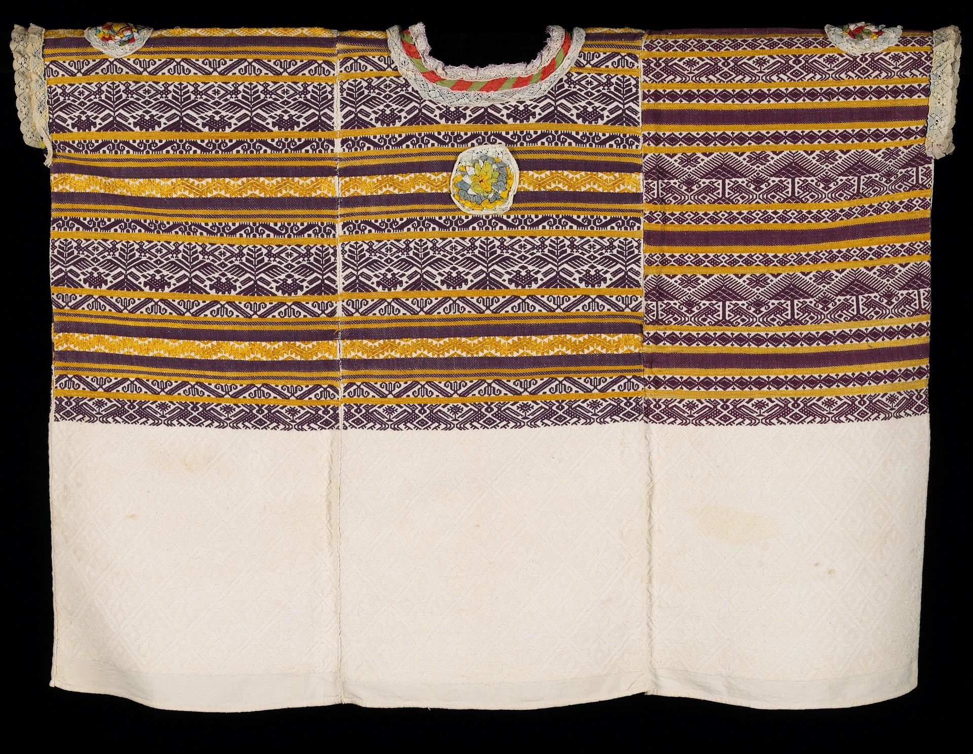 Ceremonial over-blouse (sobrehuipil) by Maya