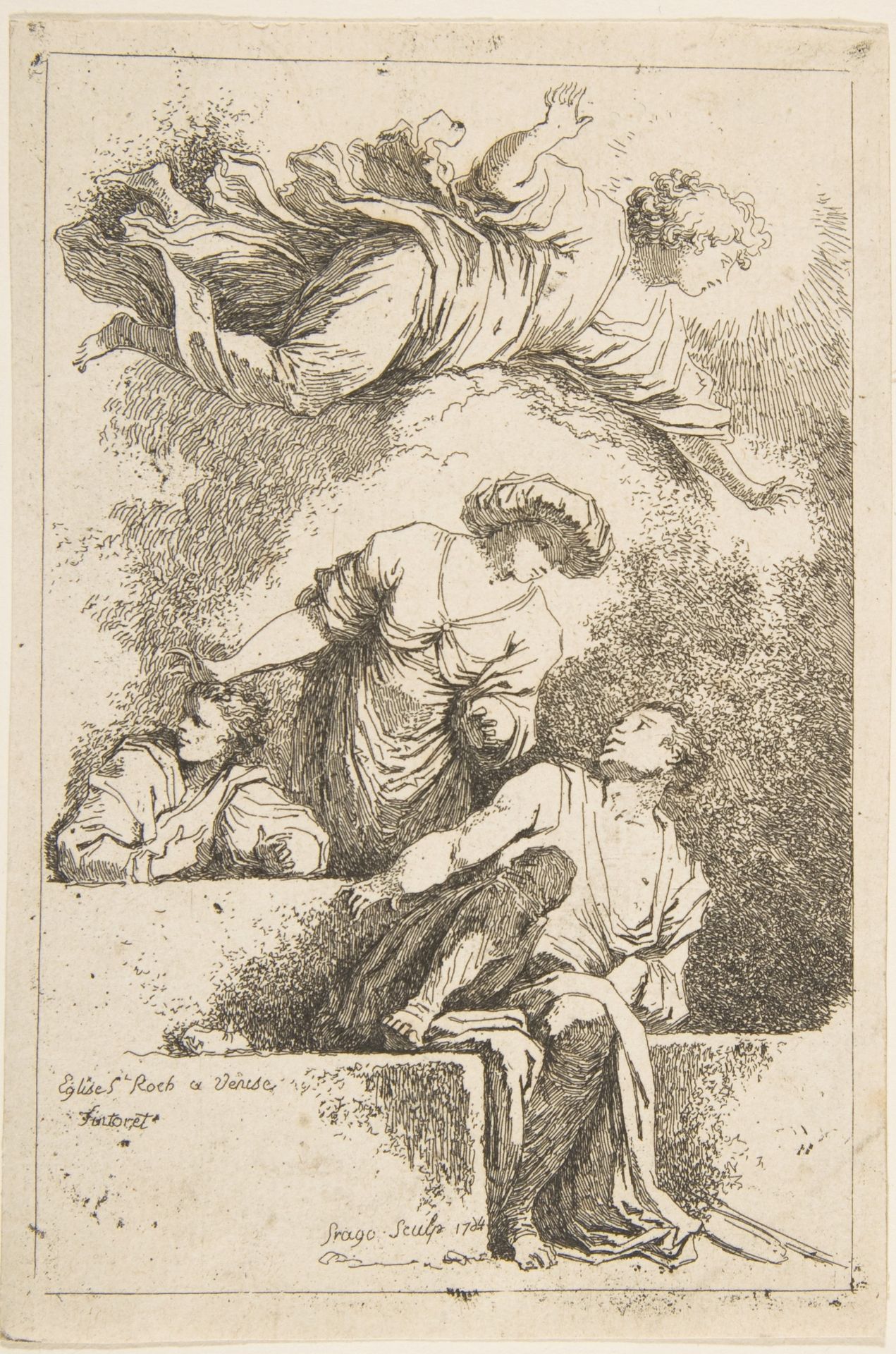 The Disciples at the Tomb by Jean-Honoré Fragonard