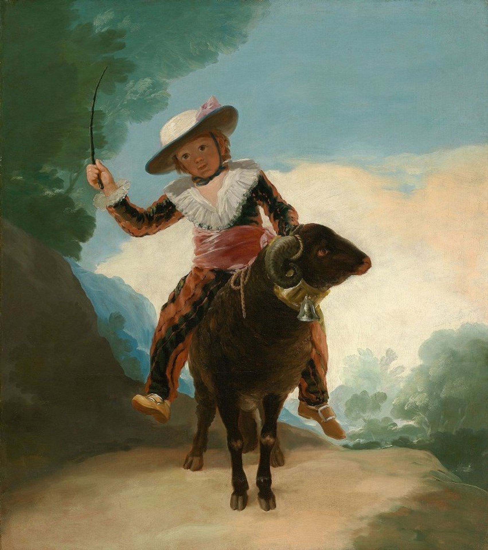 Boy on a Ram by Francisco de Goya