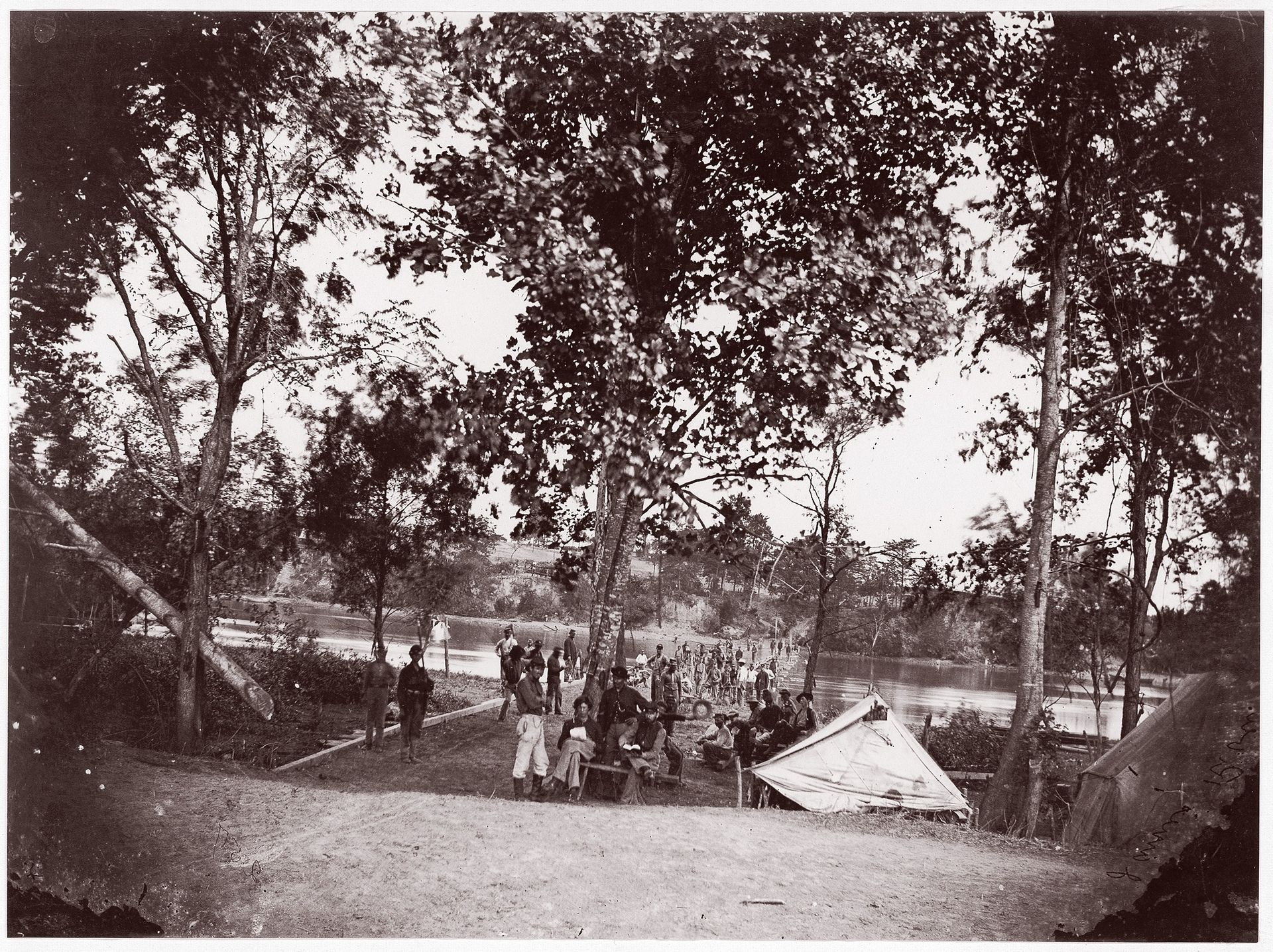 Fort Brady, James River by Andrew Joseph Russell