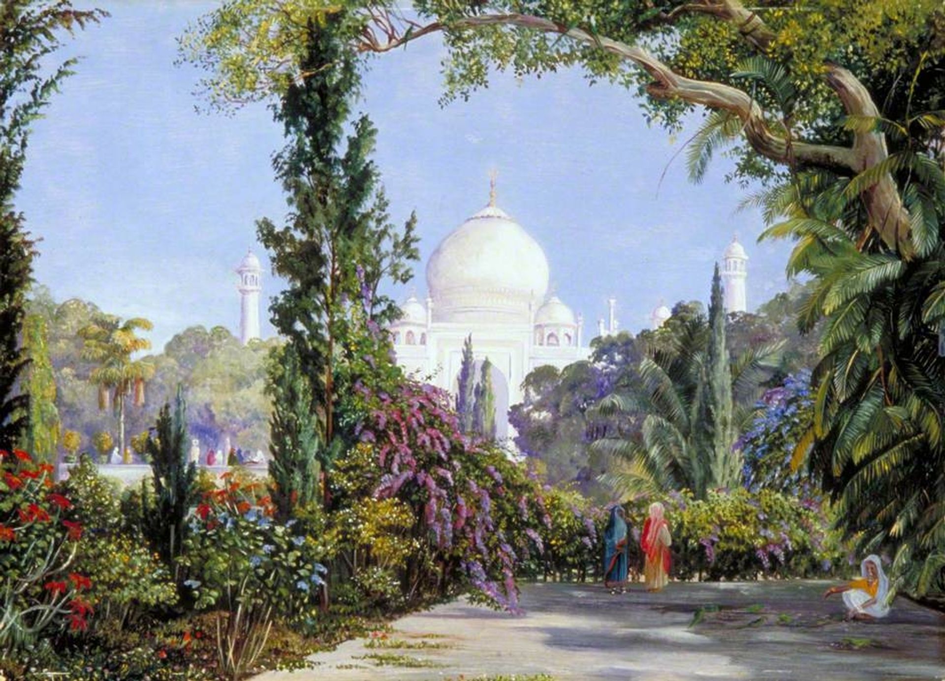 The Taj Mahal at Agra, North-West India by Marianne North