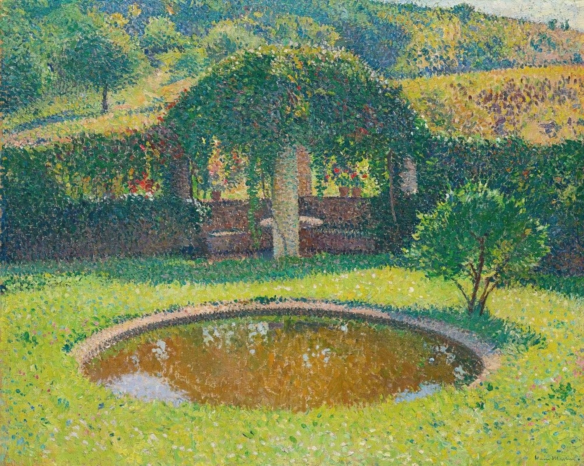 Bassin Et Tonnelle Sud-Ouest Du Parc De Marquayrol by Henri Martin