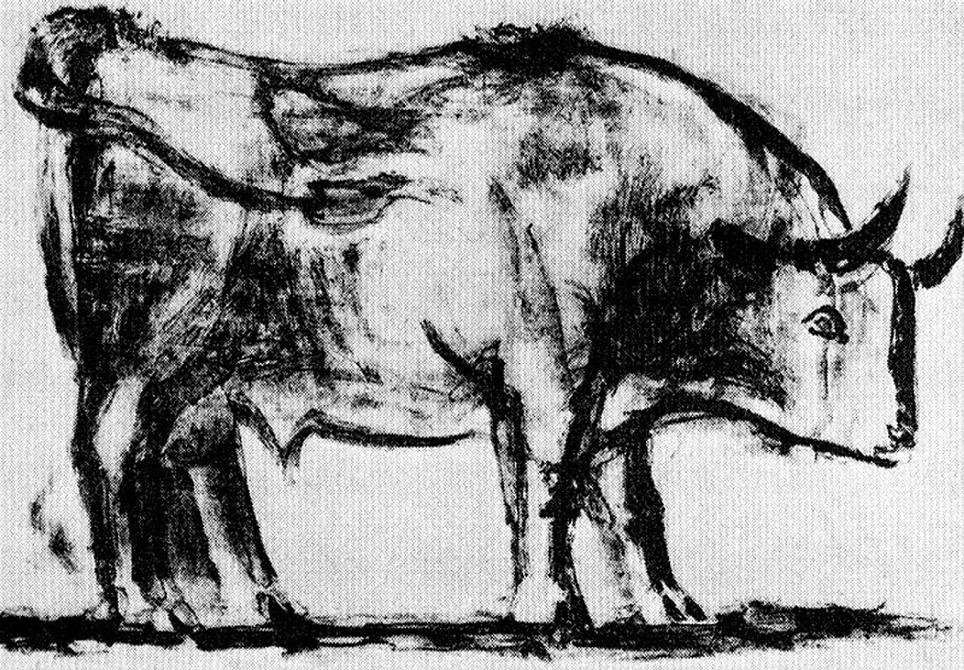 Bull (plate I) by Pablo Picasso