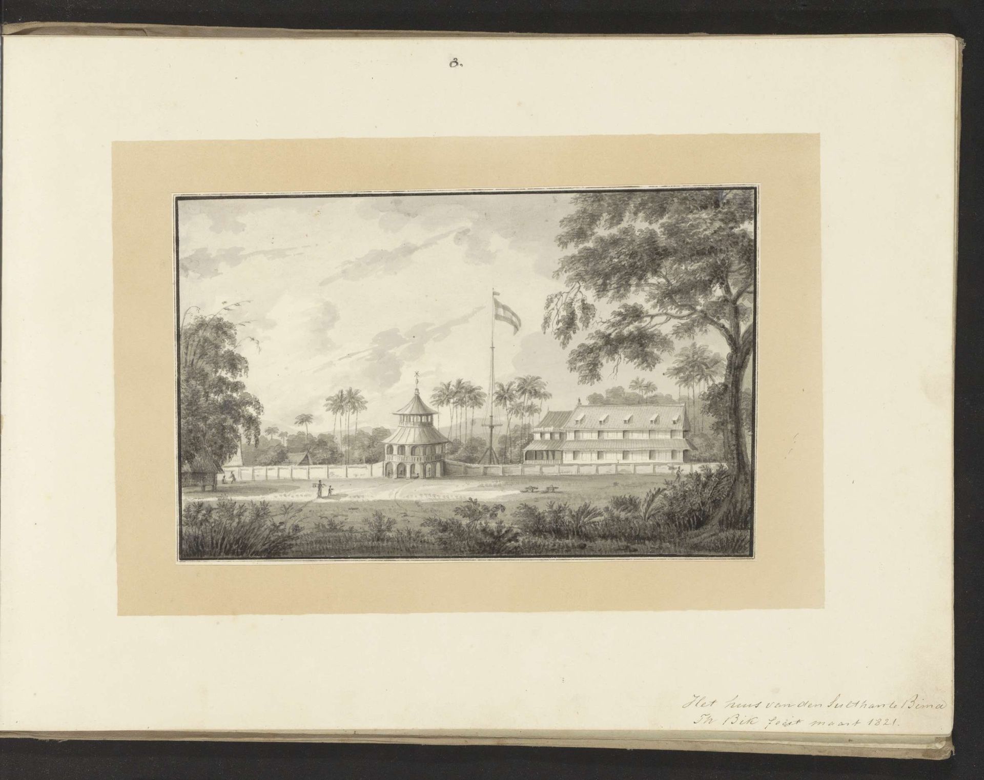 Huis van de Sultan te Bima by Jannes Theodorus Bik