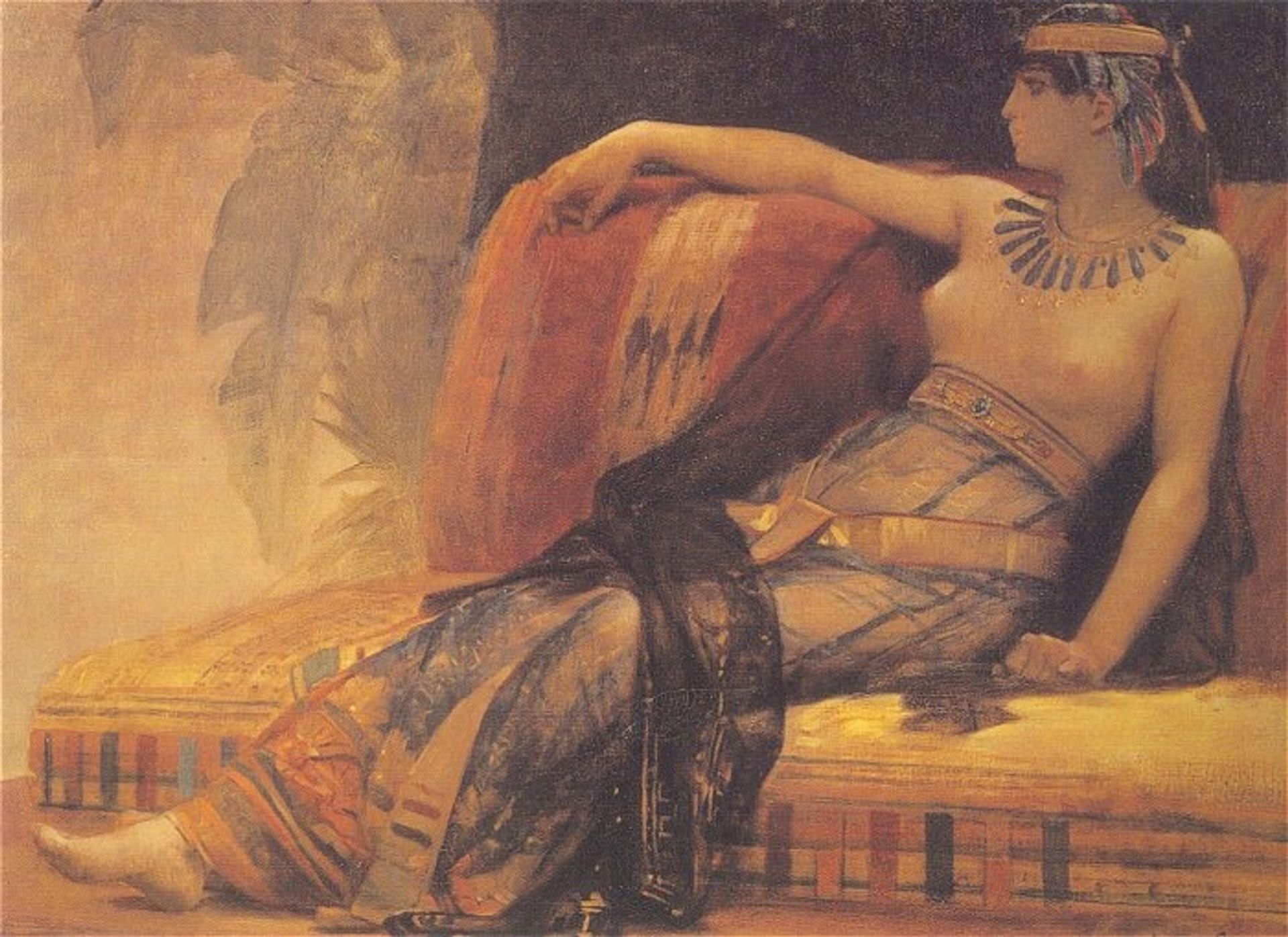 Cleopatra (69-30 BC), preparatory study for 'Cleopatra Testing Poisons on the Condemned Prisoners by Alexandre Cabanel