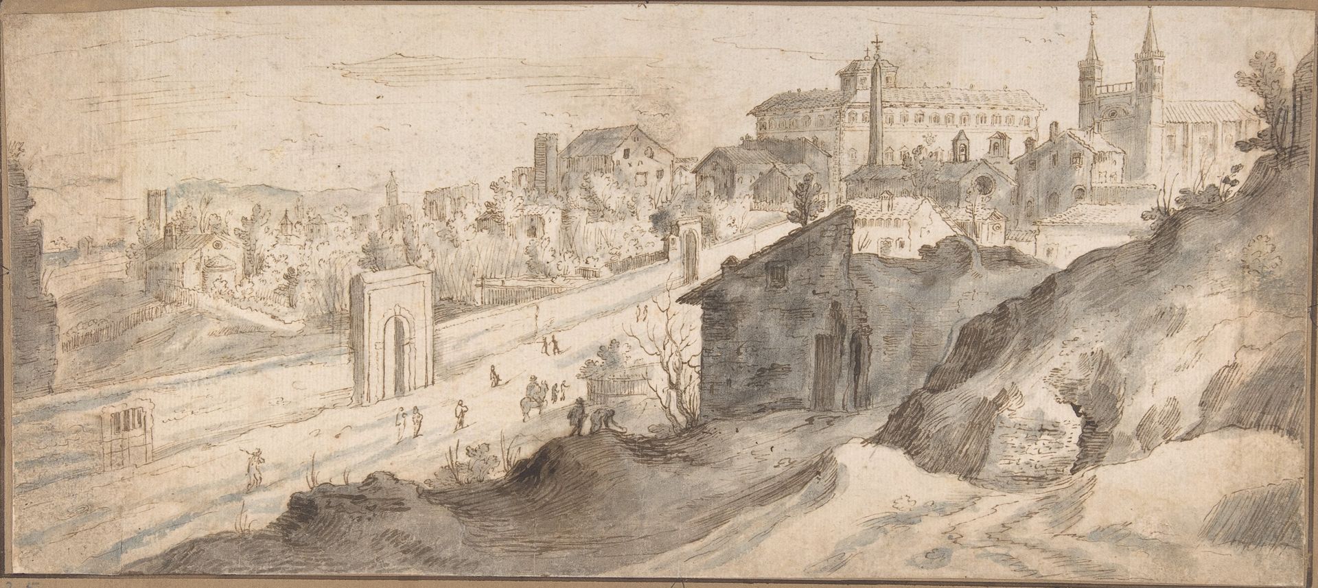 View of St. John Lateran, Rome by Gillis van Coninxloo