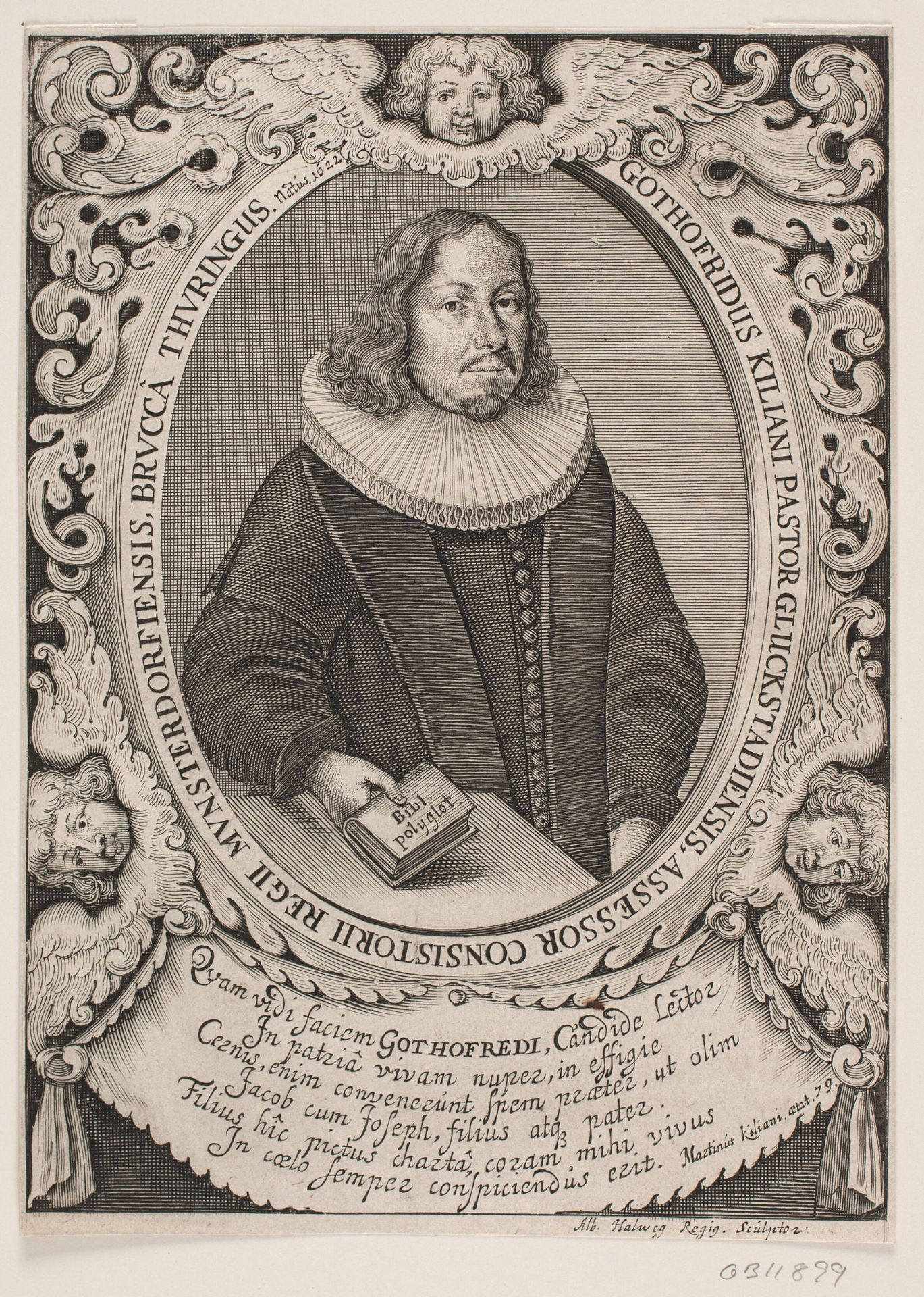 Godtfred Kilian. Fra postille, Glückstadt 1668 by Albert Haelwegh