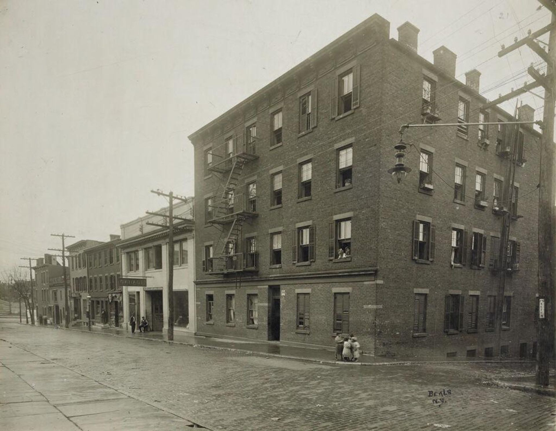 Housing, Conditions: United States. New Jersey. Newark: Housing Conditions in Newark, New Jersey: I. Tenement house containing dark rooms on every story, floors rotten and unsafe. by Jessie Tarbox Beals