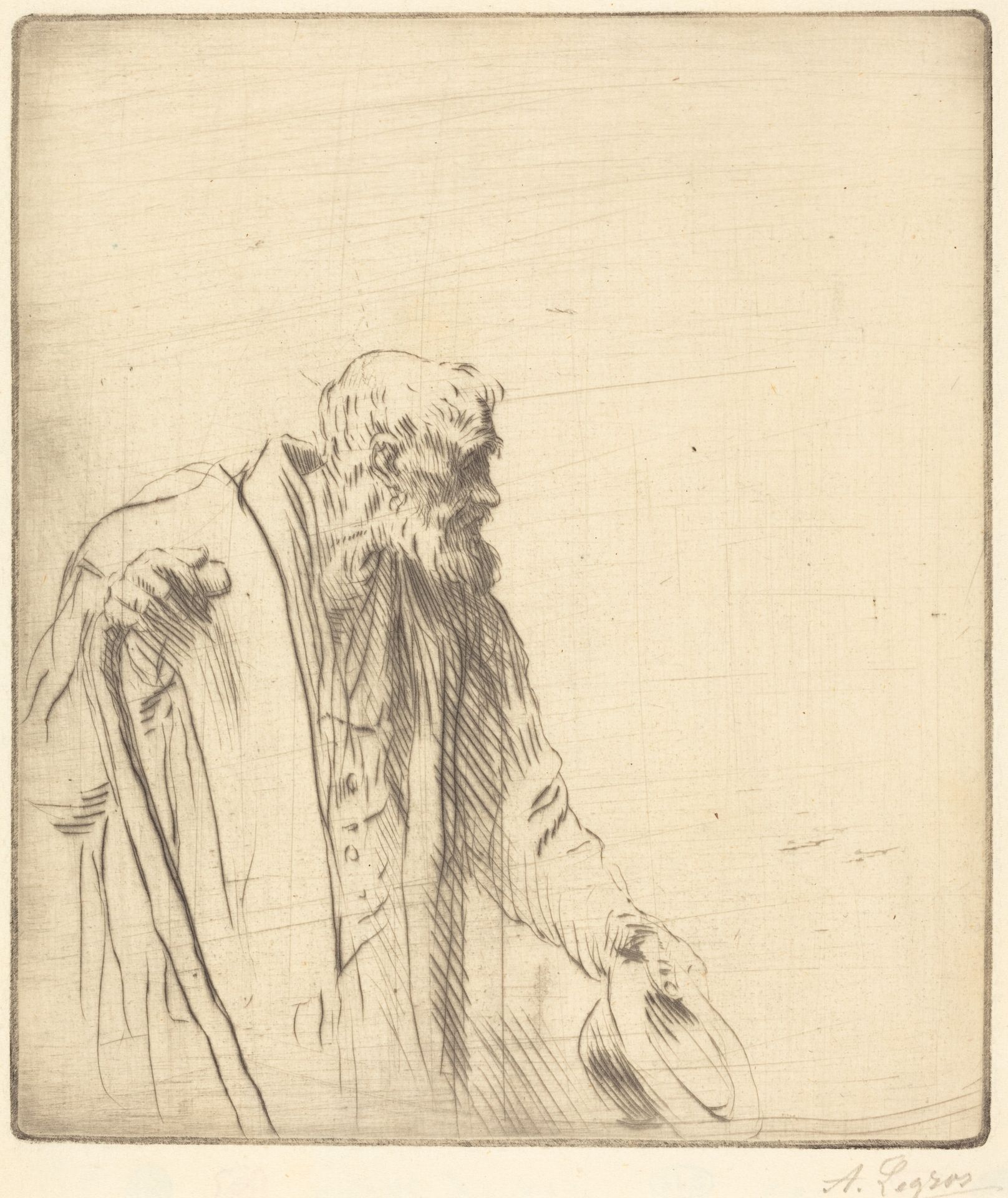 Beggar (Un mendiant) by Alphonse Legros