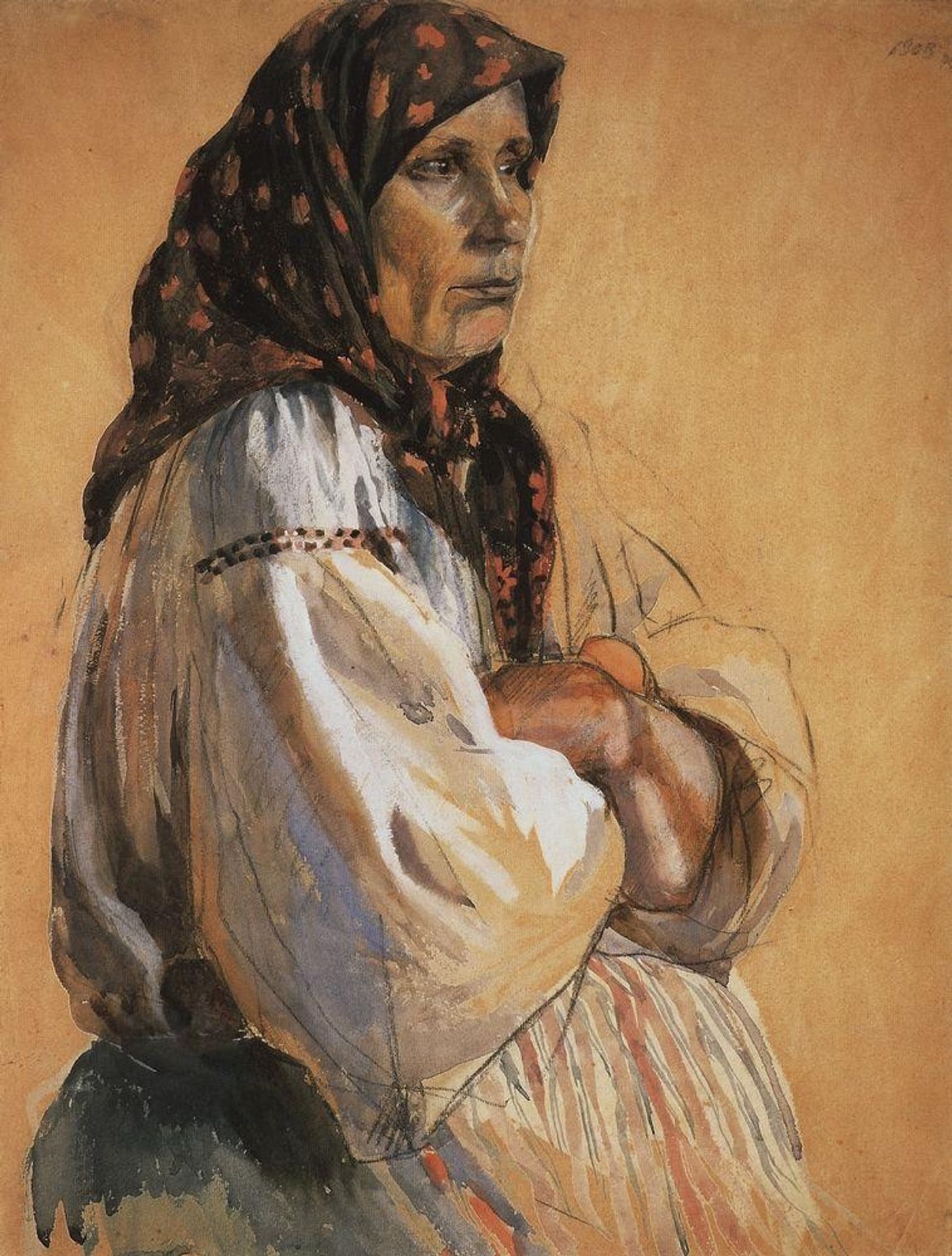 Portrait of a nurse by Zinaida Serebriakova