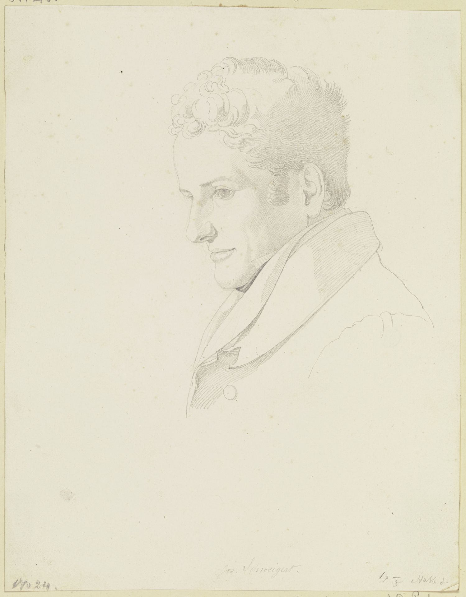 Bildnis Johann Joseph Schweigart by Gustav Heinrich Naeke