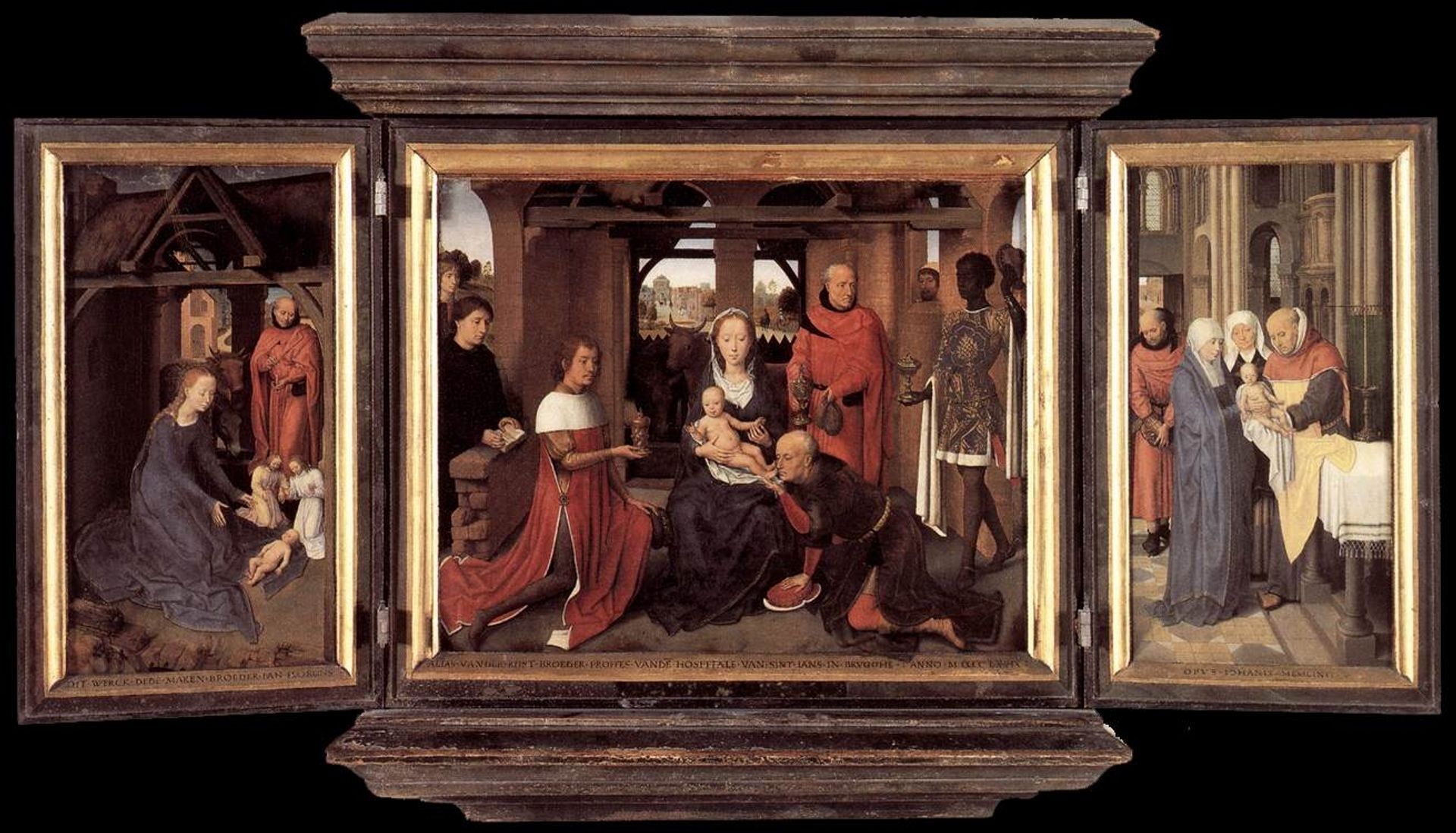 Triptych of Jan Floreins by Hans Memling