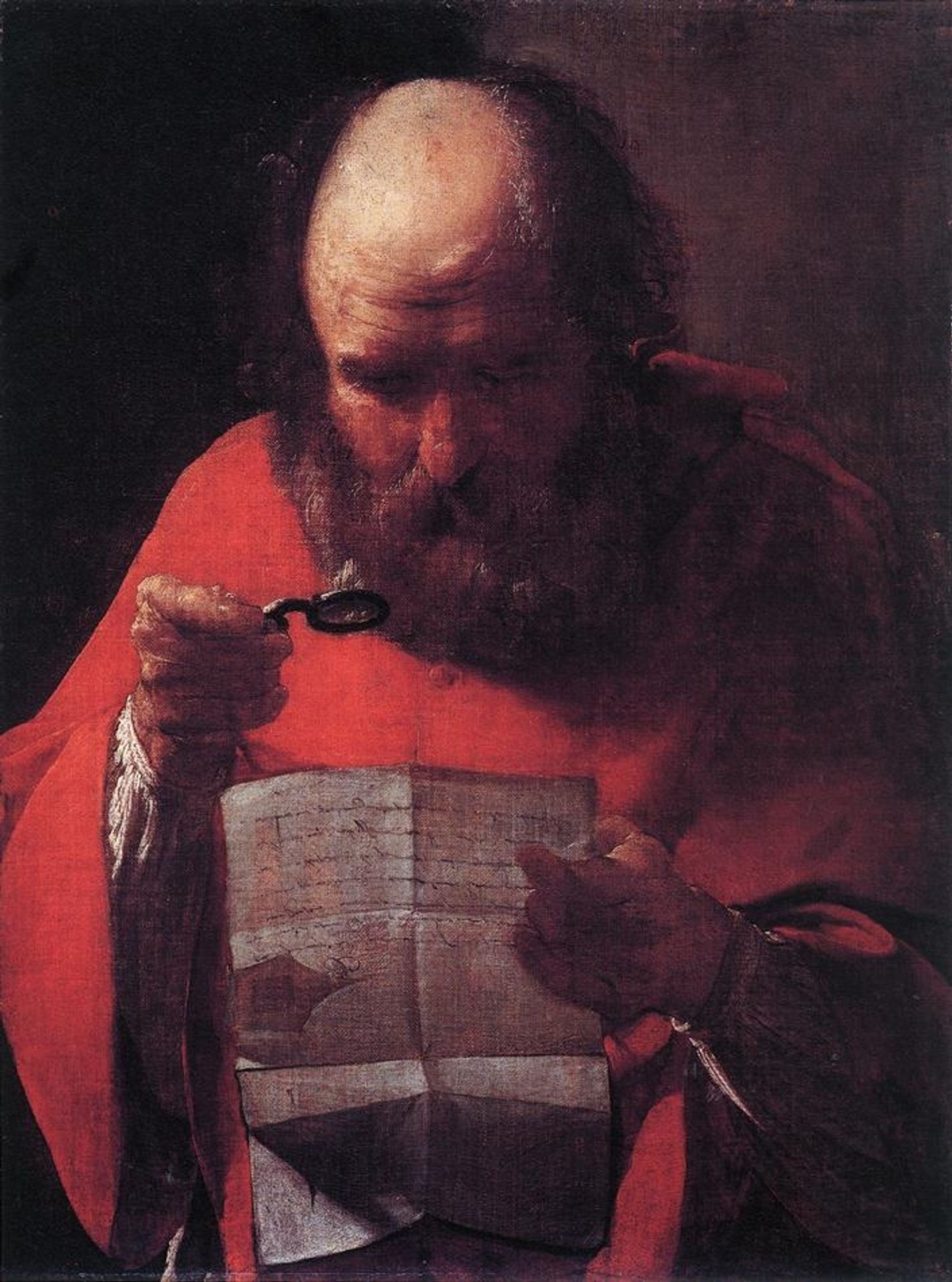 St. Jerome Reading by Georges de la Tour