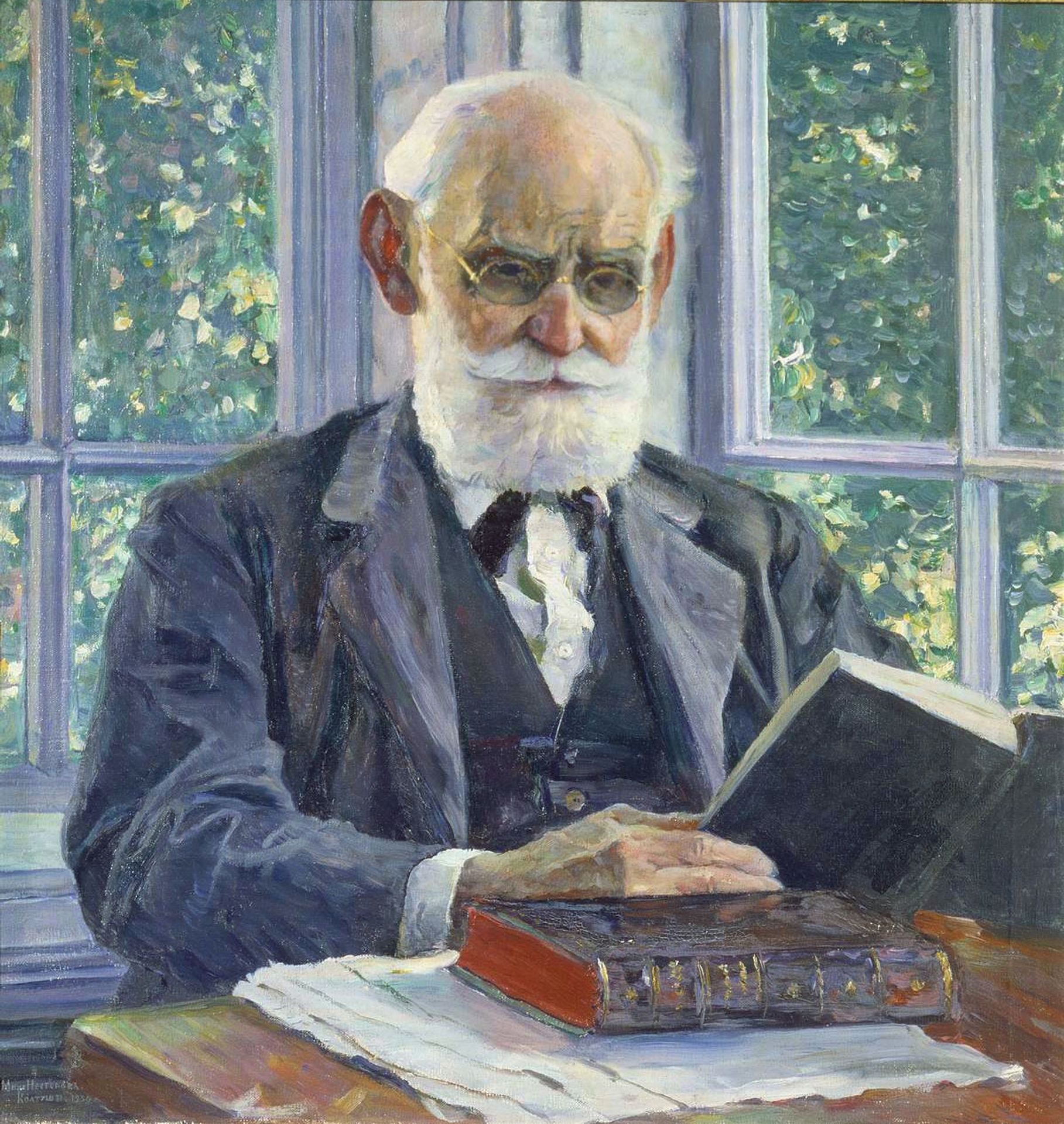 Portrait of Ivan Pavlov by Mikhail Nesterov