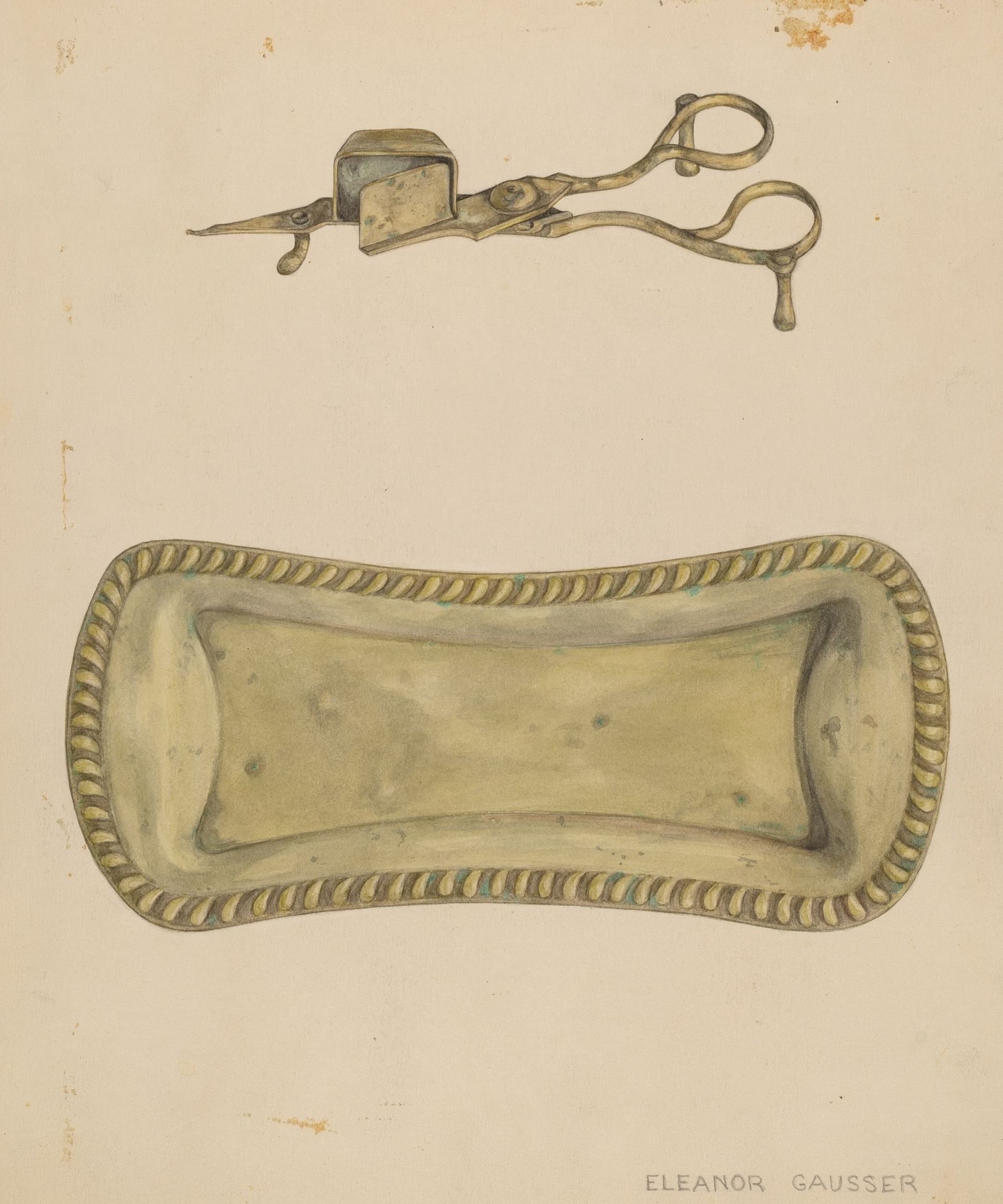 Candle Snuffer and Tray by Eleanor Gausser