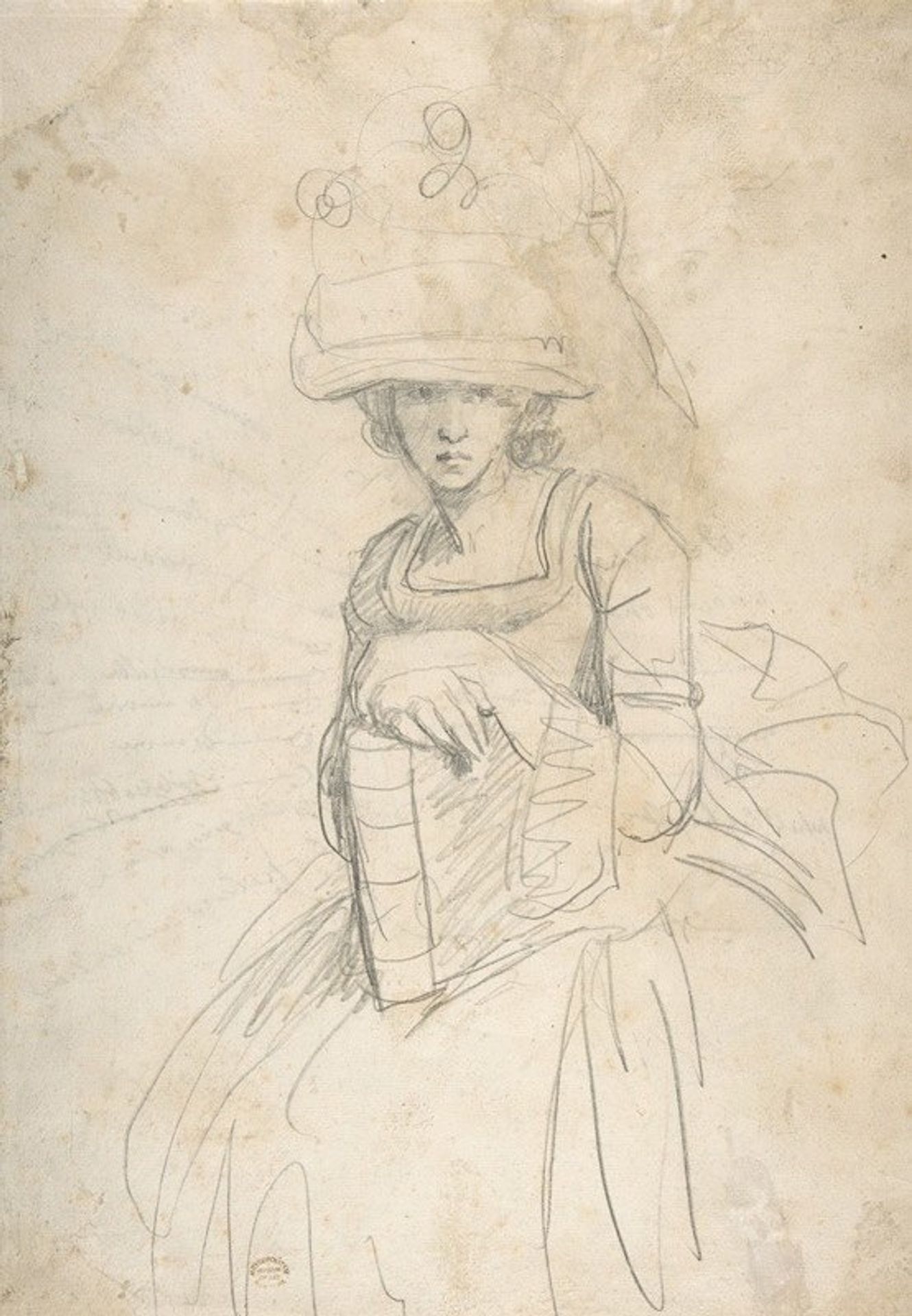 Lady Holding a Book by George Romney