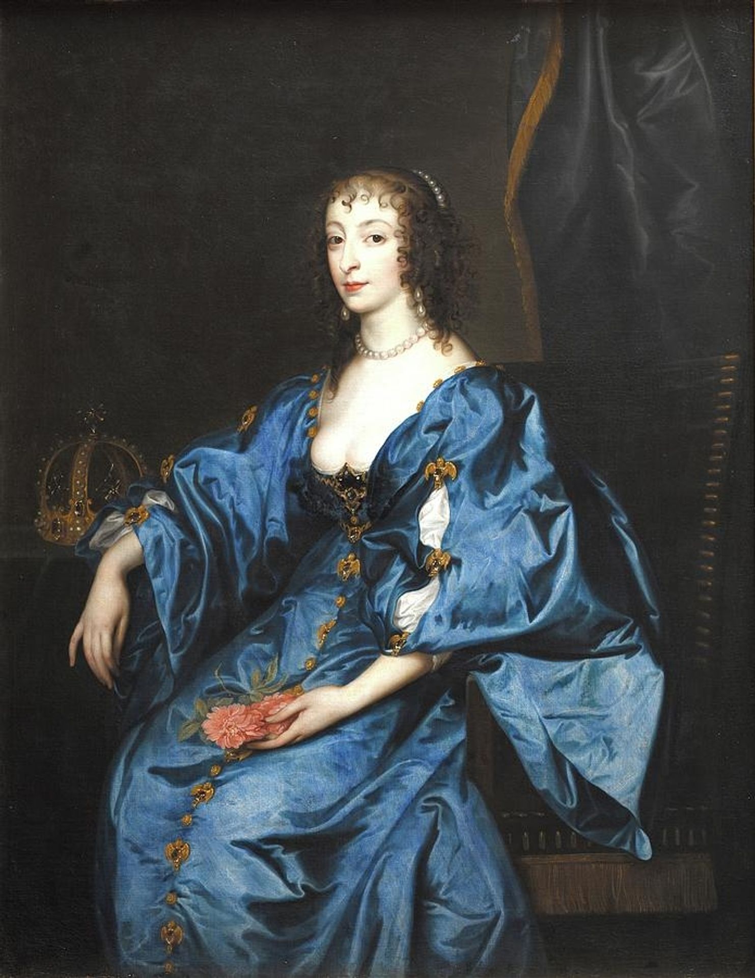 Queen Henrietta Maria Of England by Anthony van Dyck