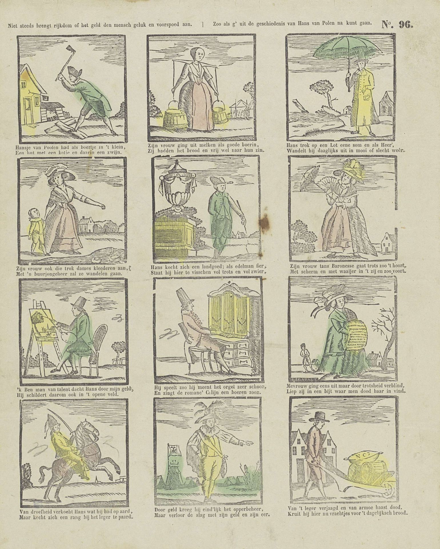 Niet steeds brengt rijkdom of het geld den mensch geluk en voorspoed aan, / Zoo als g' uit de geschiedenis van Hans van Polen na kunt gaan by Johannes Egbertus van Lieshout