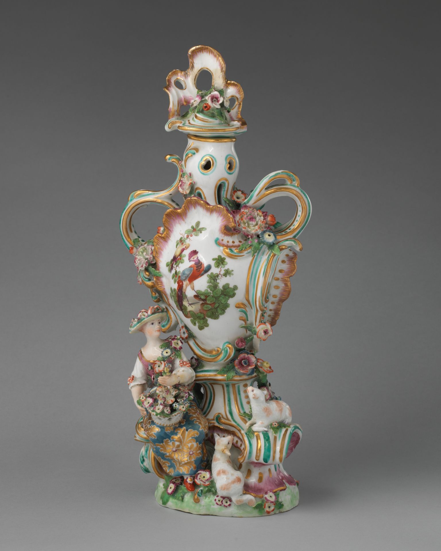 Vase (one of a pair) by Chelsea Porcelain Manufactory