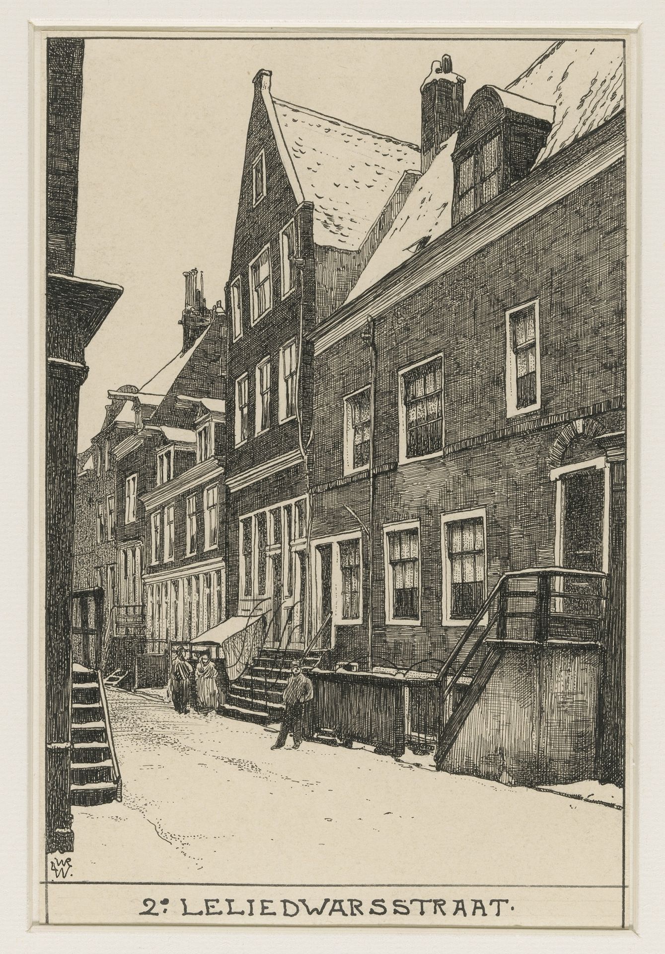 De 2de Leliedwarsstraat te Amsterdam by Willem Wenckebach