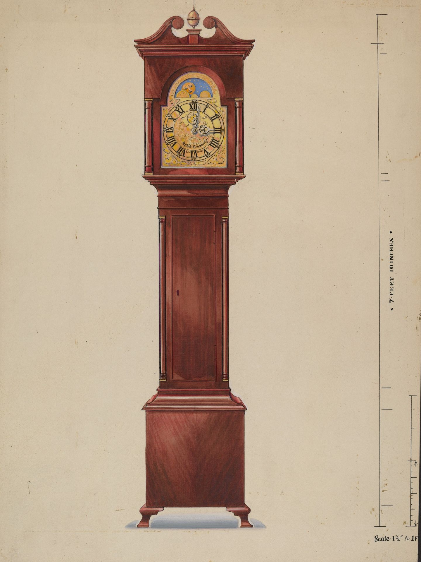 Grandfather Clock by Alfred Koehn
