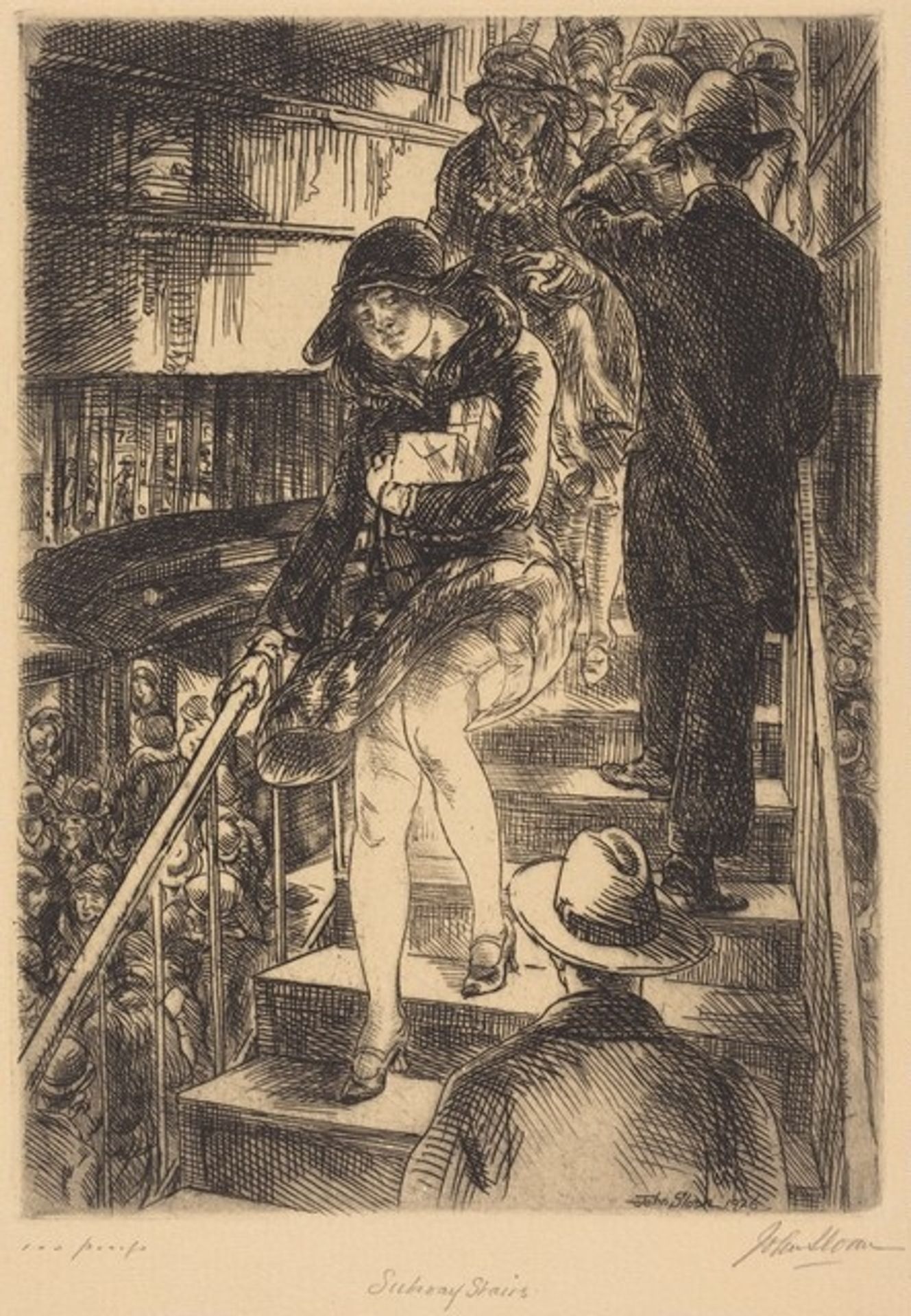 Subway Stairs by John Sloan
