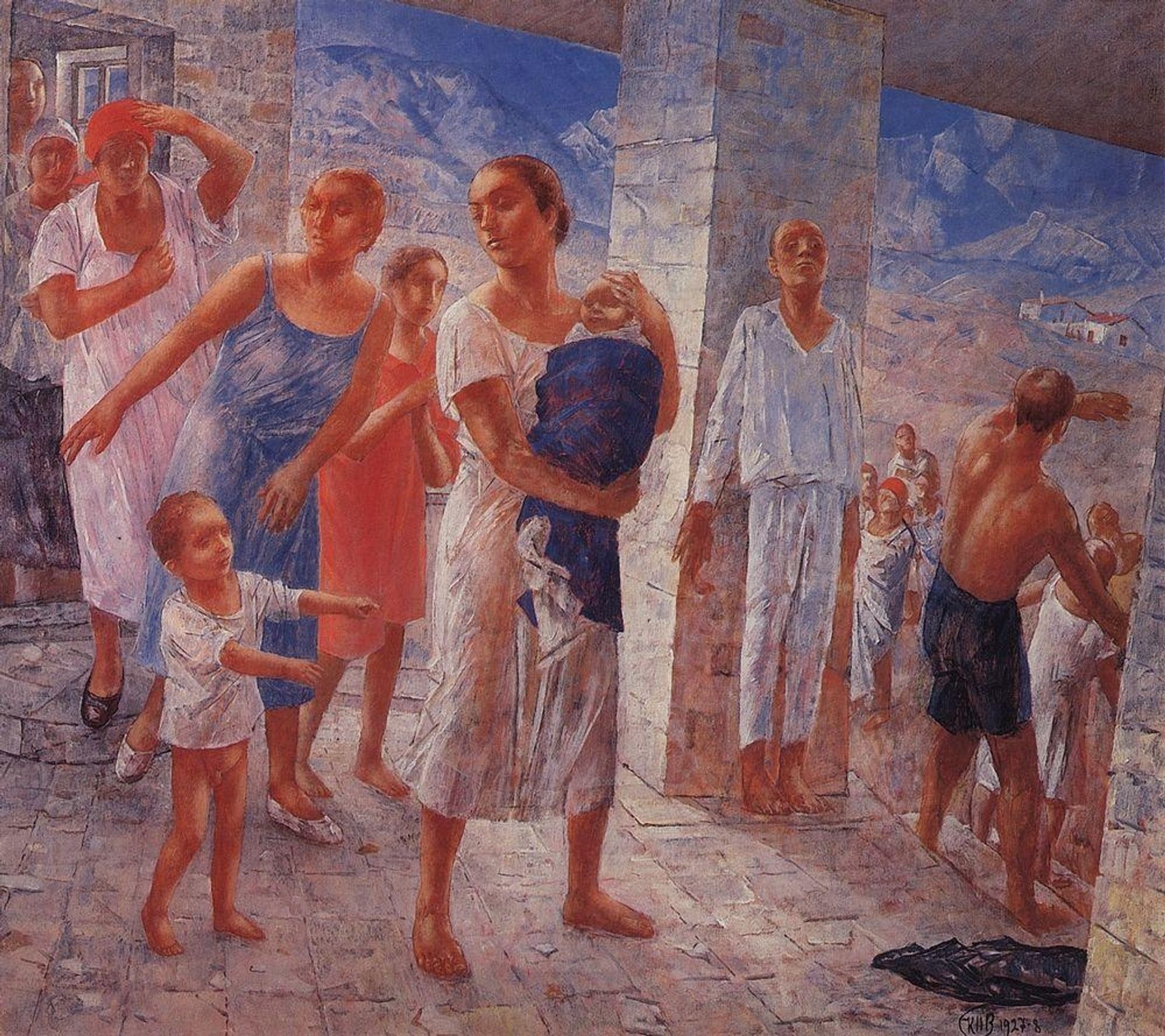 Earthquake in the Crimea by Kuzma Petrov-Vodkin