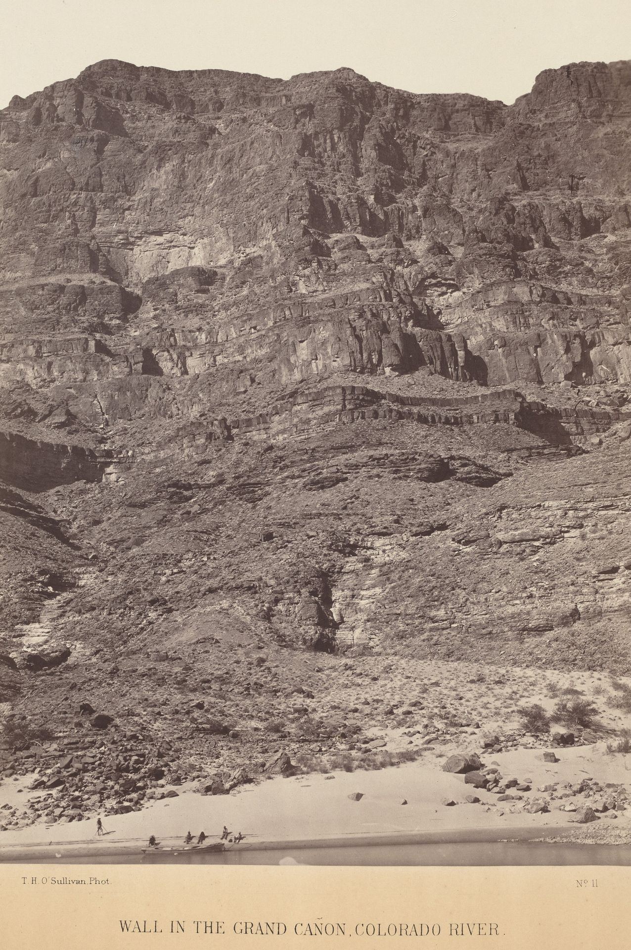Wall in the Grand Canyon, Colorado River by Timothy O'Sullivan