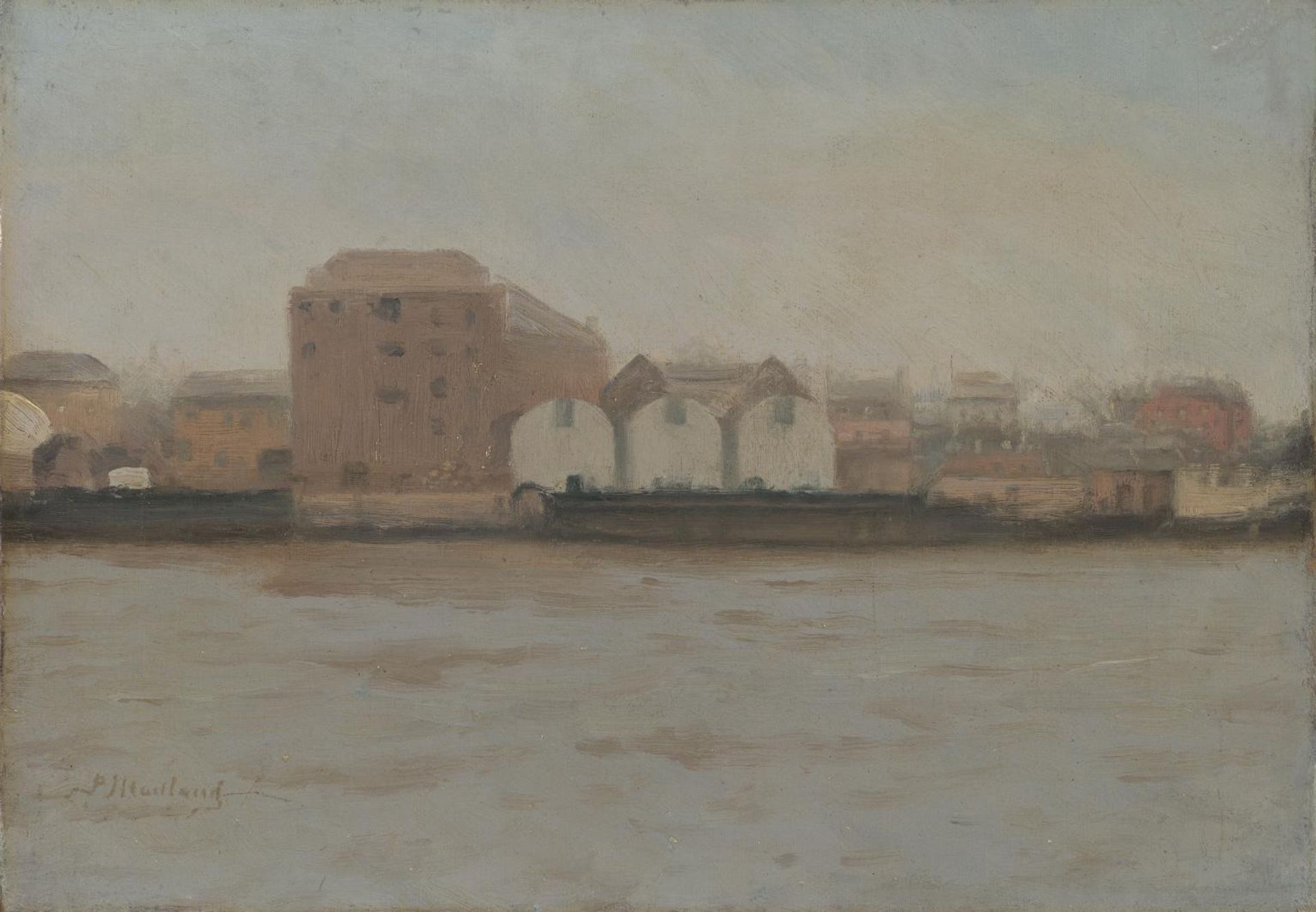 Factories Bordering the River by  Paul Maitland