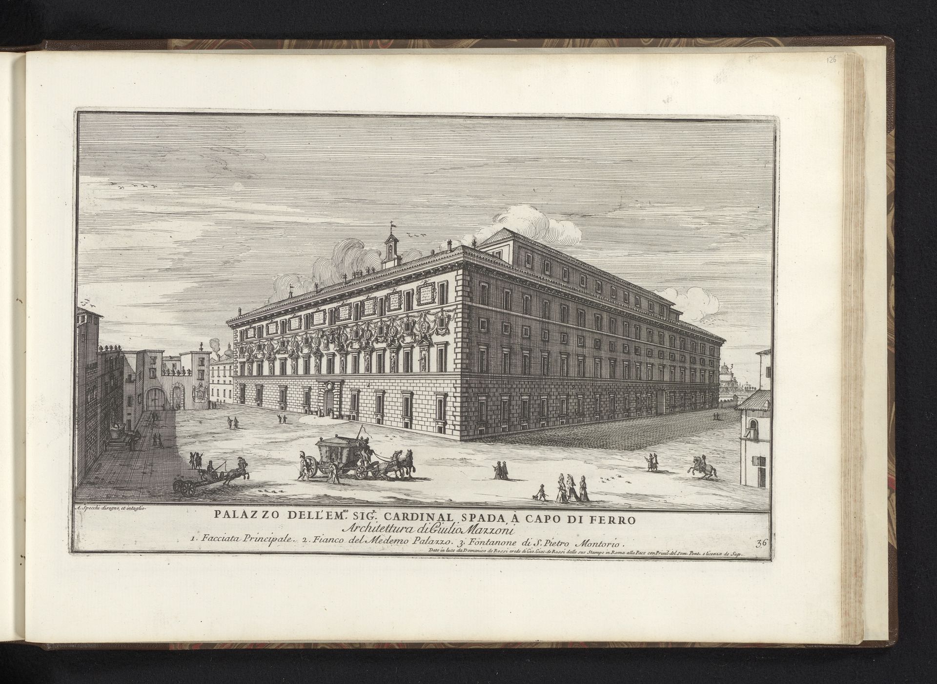 Palazzo Spada te Rome by Alessandro Specchi