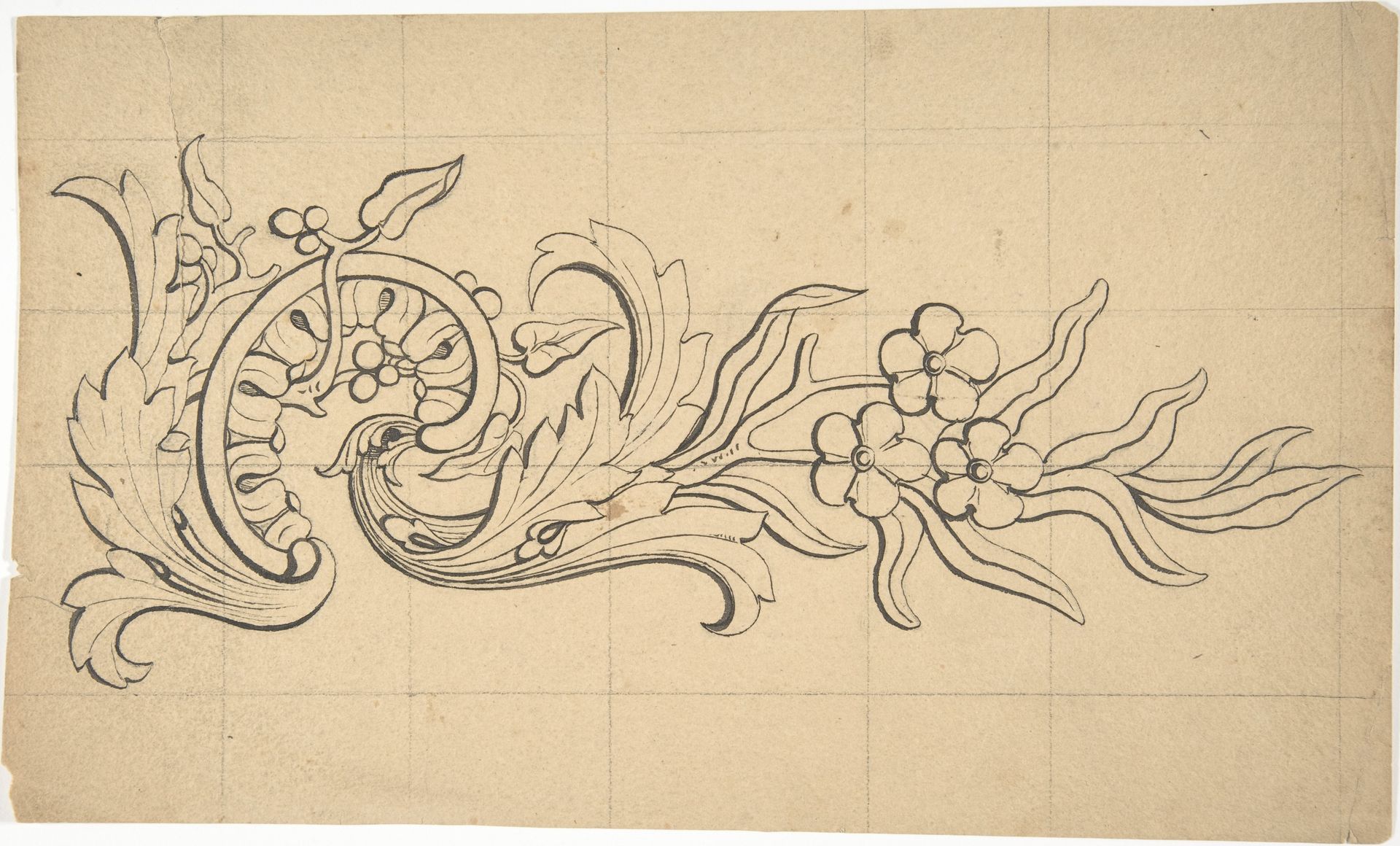 Designs for borders and corners, acanthus by Robert William Hume