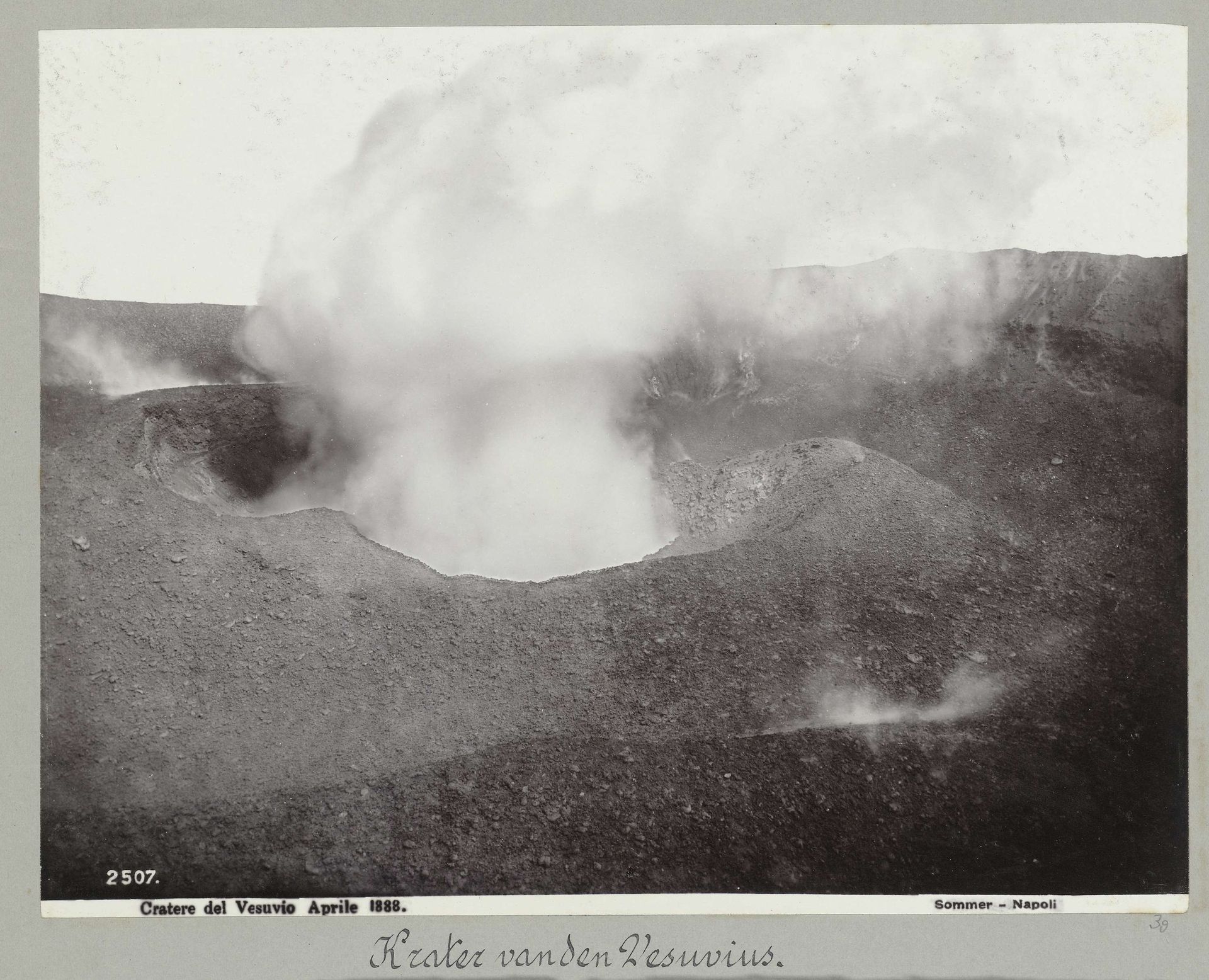 2507 Cratere del Vesuvio Aprile 1888. by Giorgio Sommer
