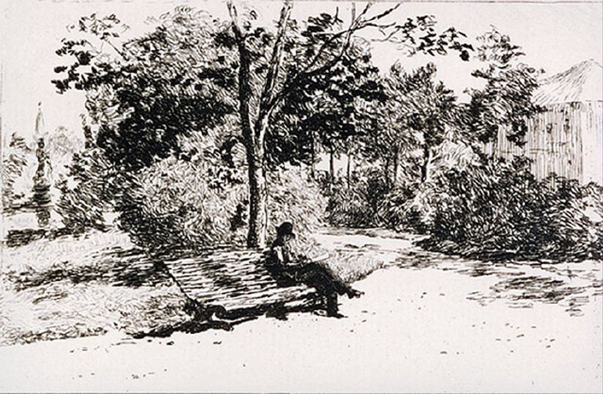 Reading in the Cismigiu Garden by Theodor Aman