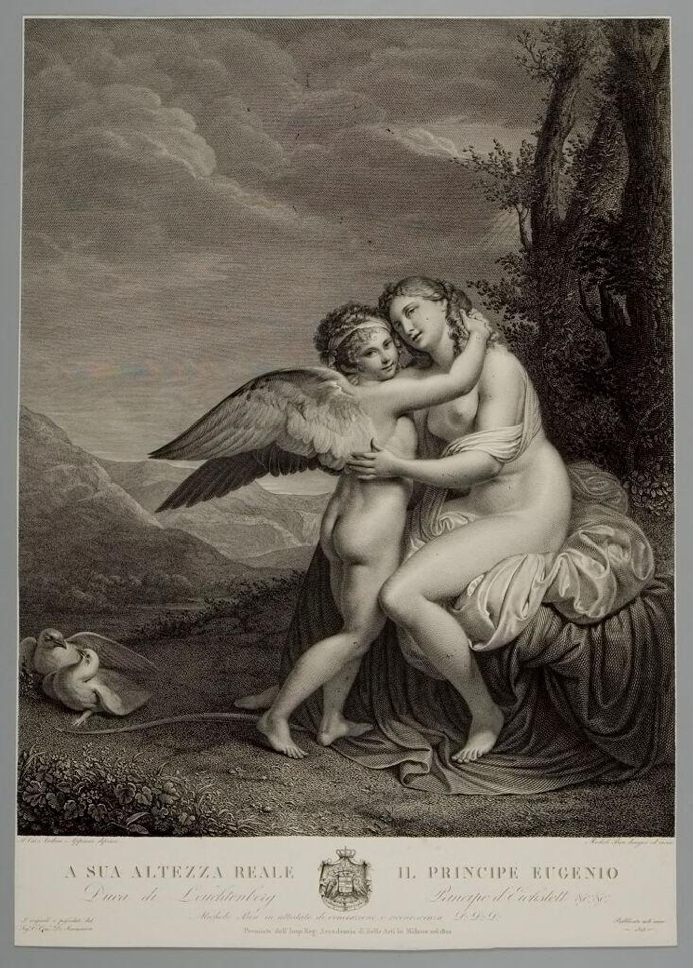 Venus and Cupid by Michele Bisi