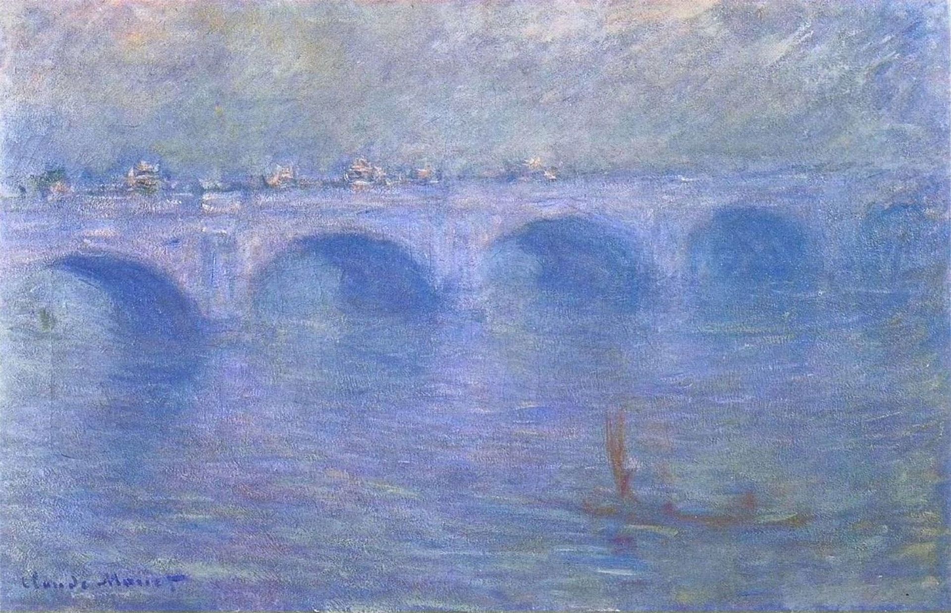 Waterloo Bridge in the Fog by Claude Monet