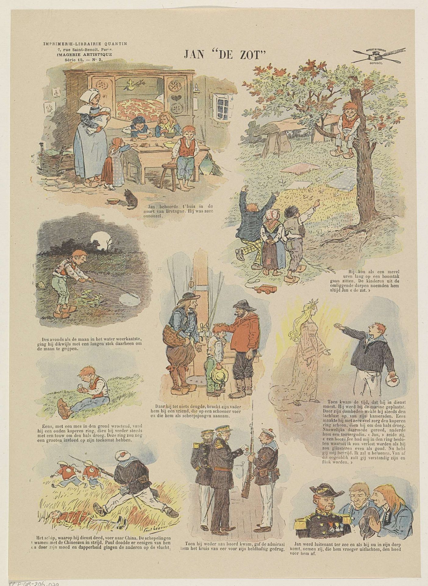 Jan "de zot" by Albert Quantin