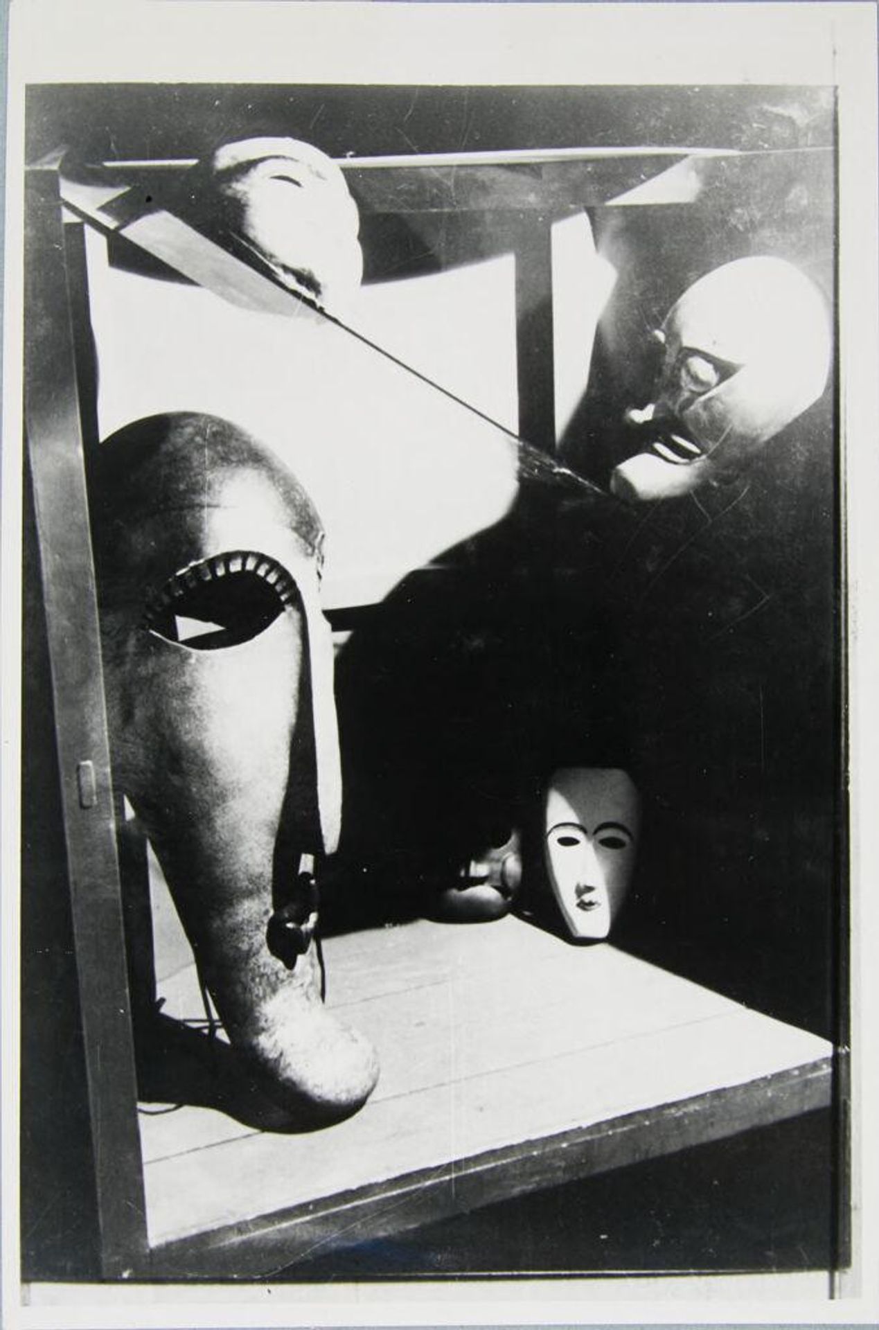 Copy Print: Still Life with Five Bauhaus Theater Masks by T. Lux Feininger