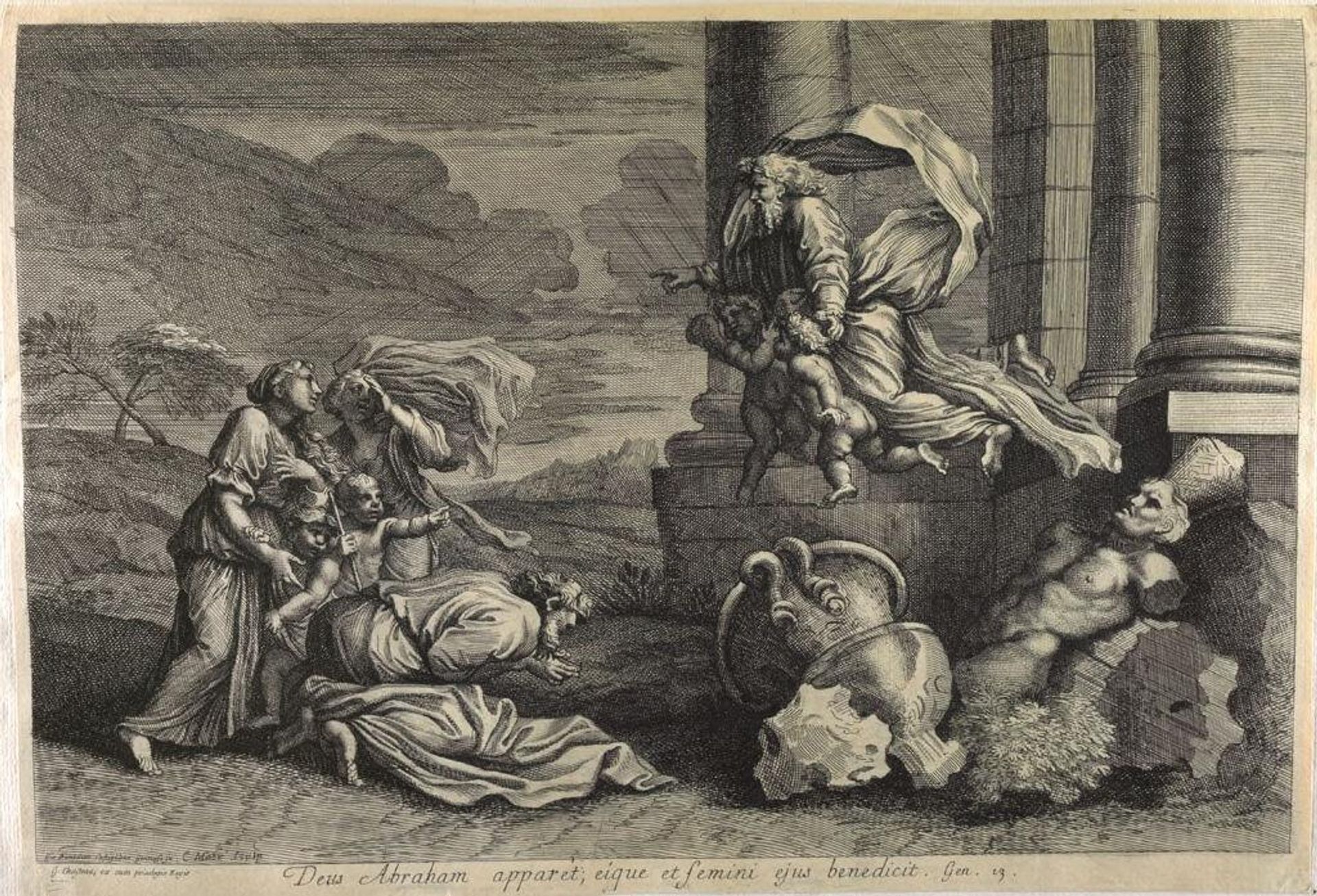 God Apepars to Abraham and his wife by Charles MacÃ©