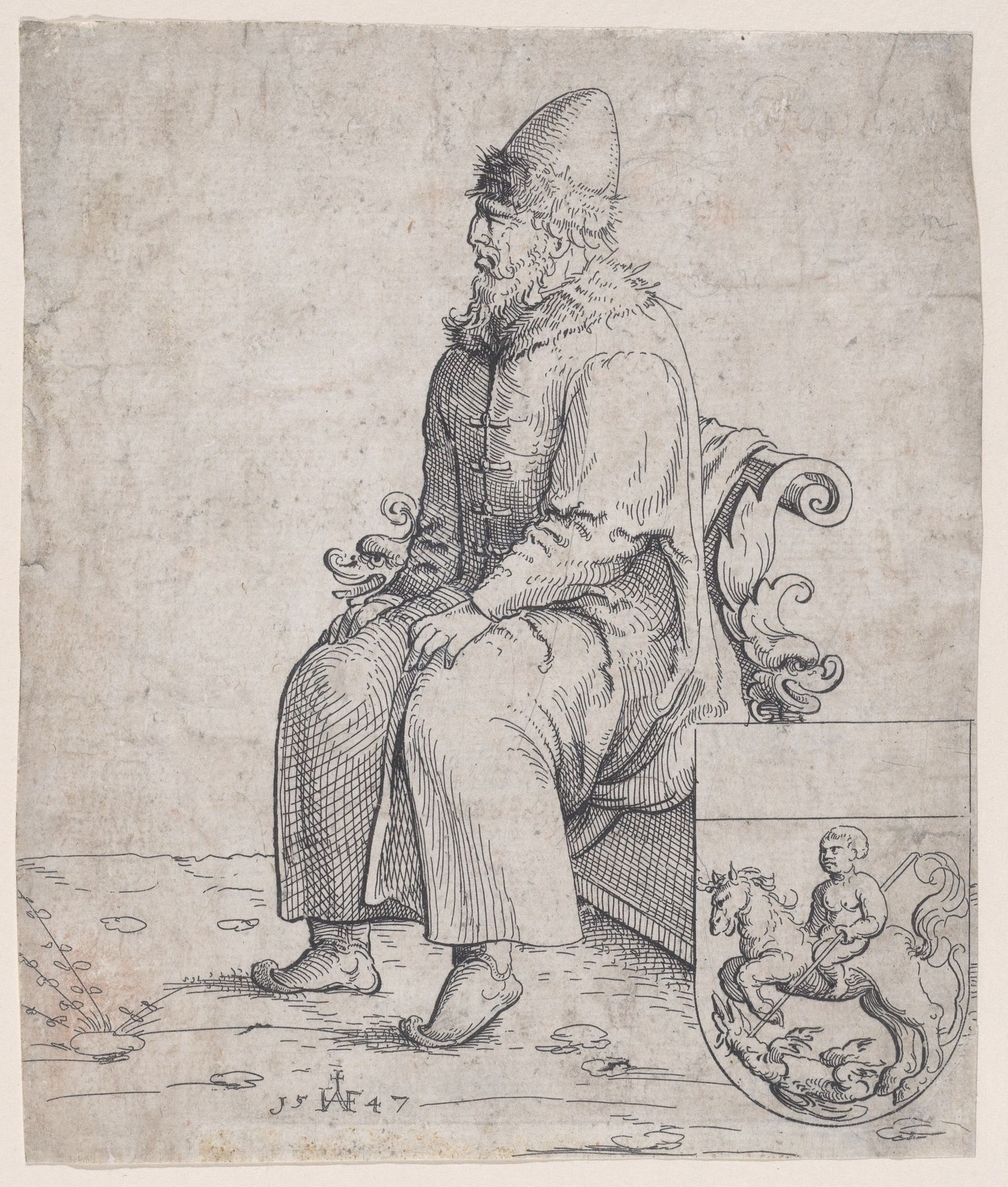 Basil (Basilius), Grand Duke of Russia by Augustin Hirschvogel
