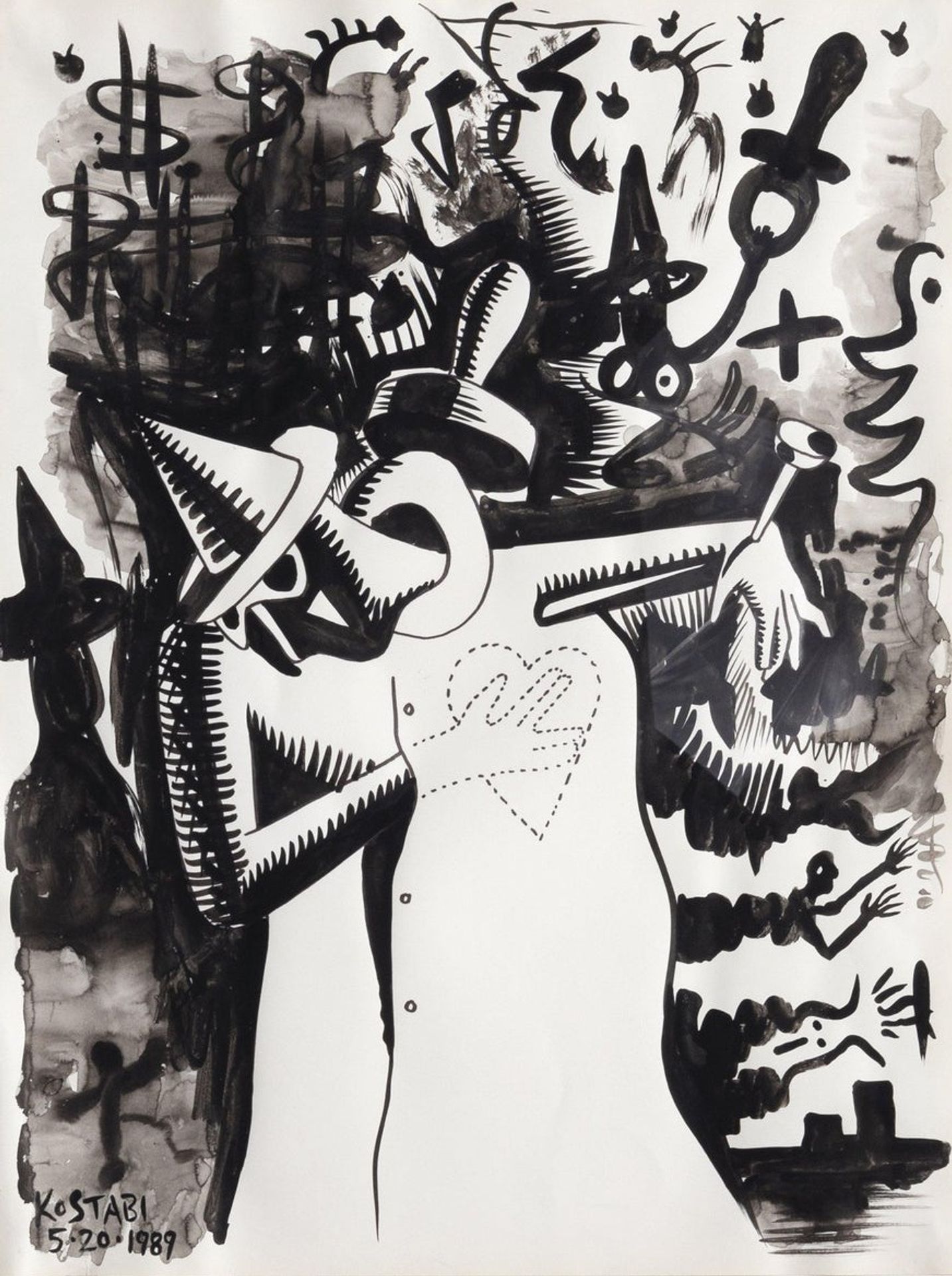 Untitled by Mark Kostabi