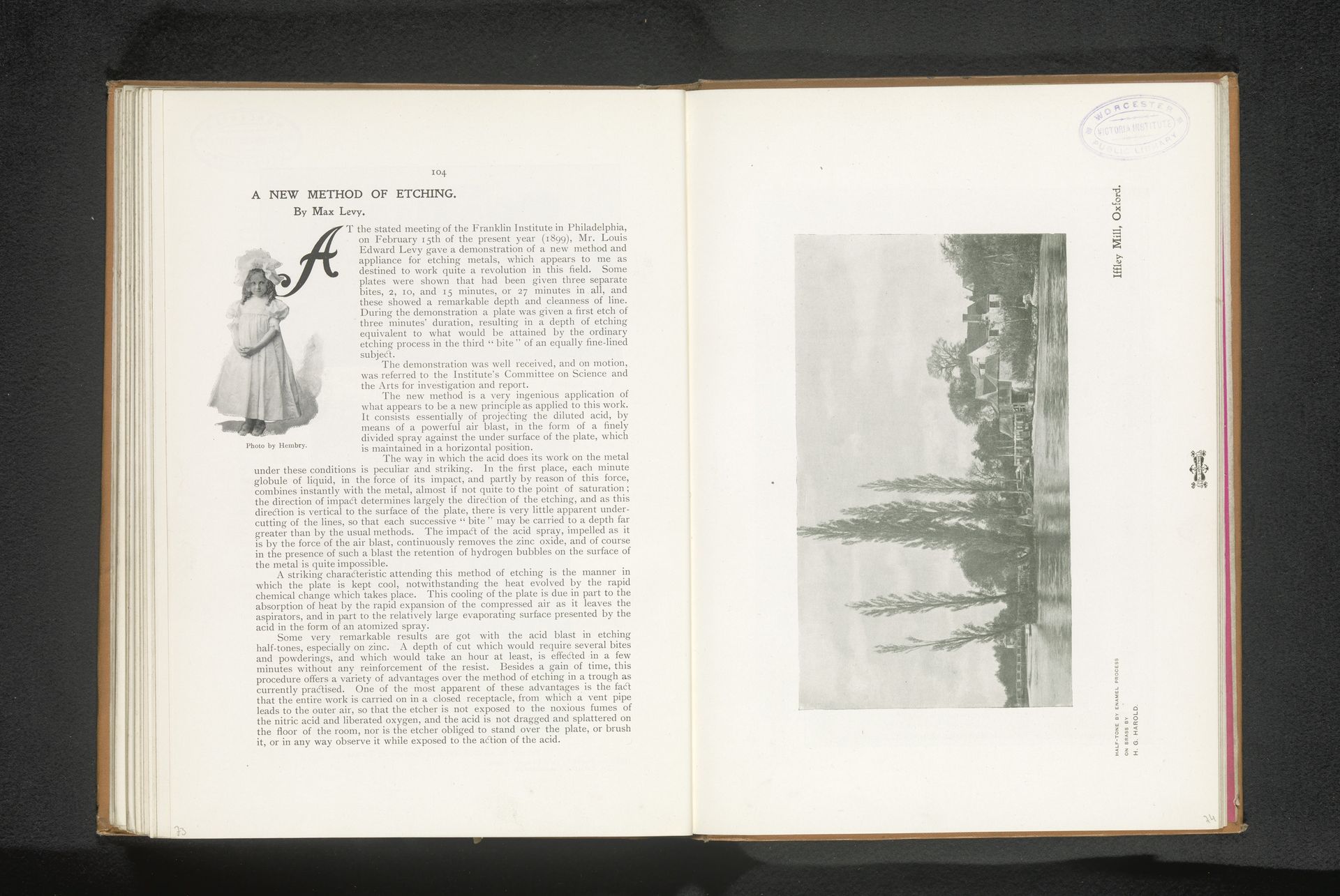 Gezicht op Iffley Mill te Oxford by H.G. Harold
