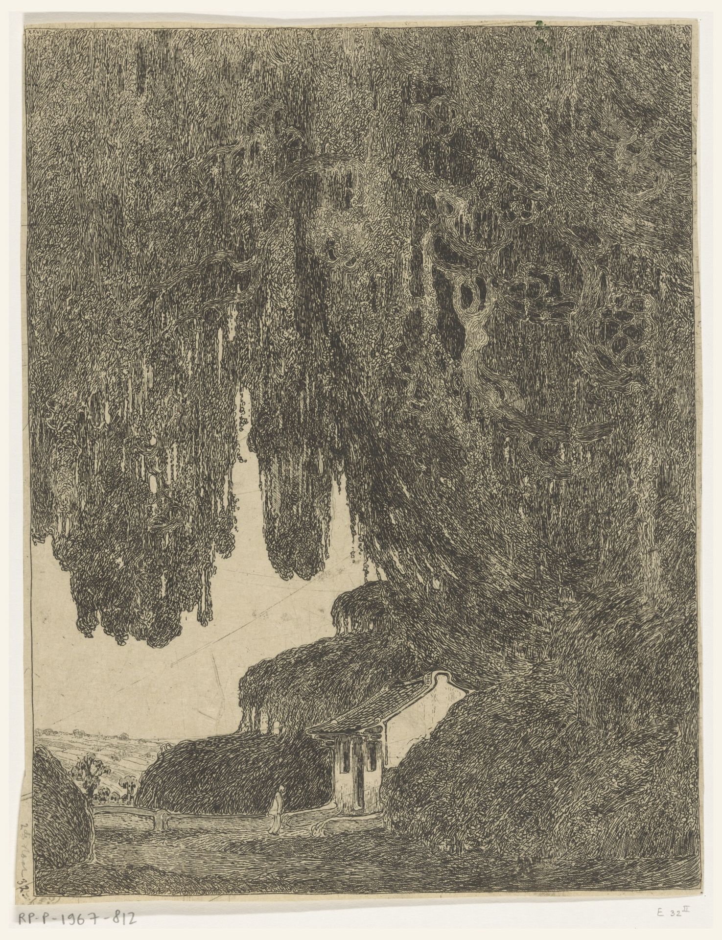 Chinese kapel in de omgeving van Semarang op Java by Wijnand Otto Jan Nieuwenkamp
