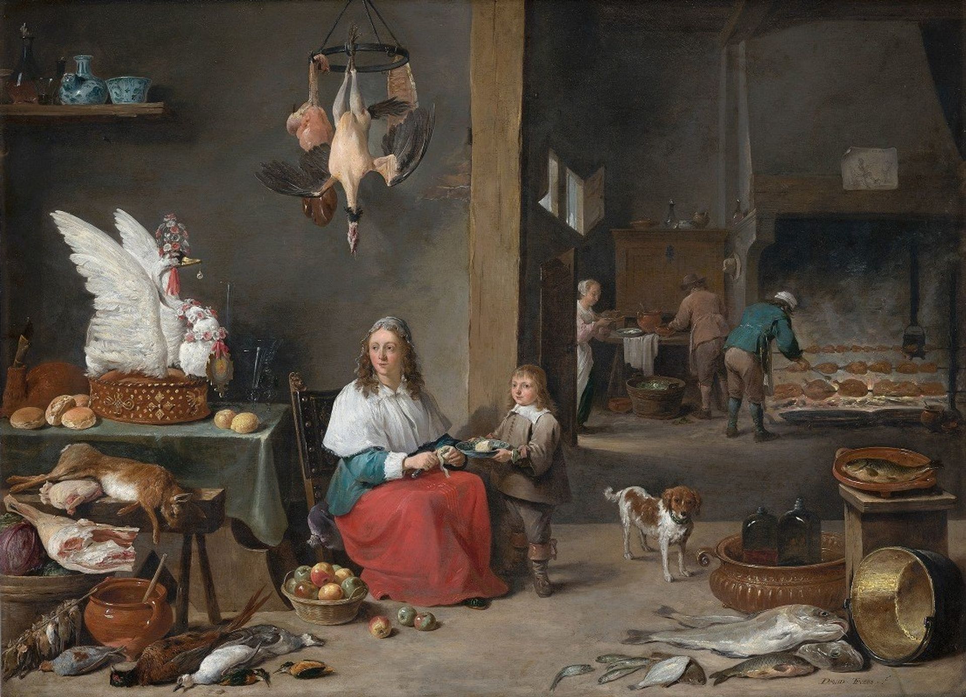 Kitchen Interior by David Teniers The Younger