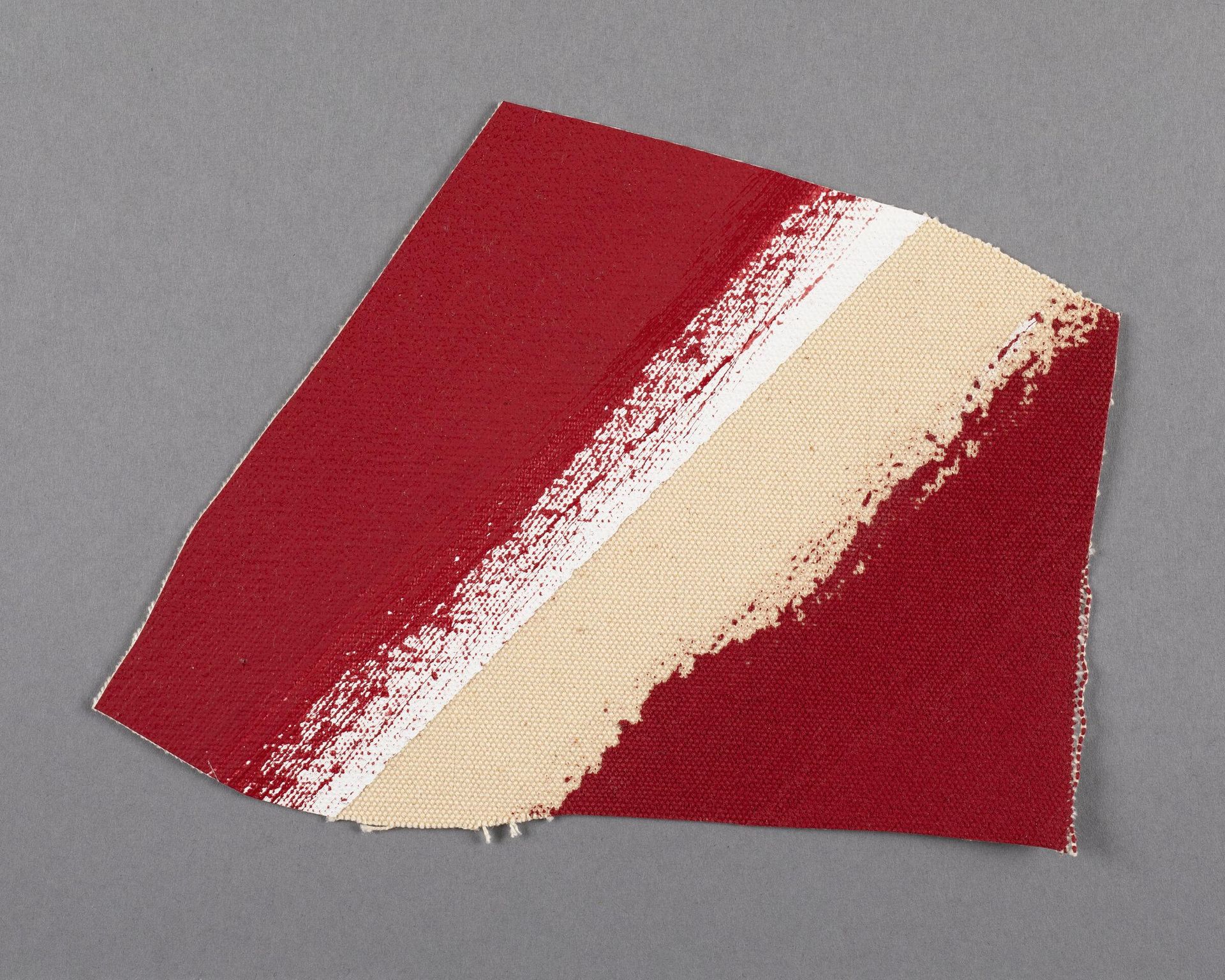 Painted canvas fragment by Barnett Newman