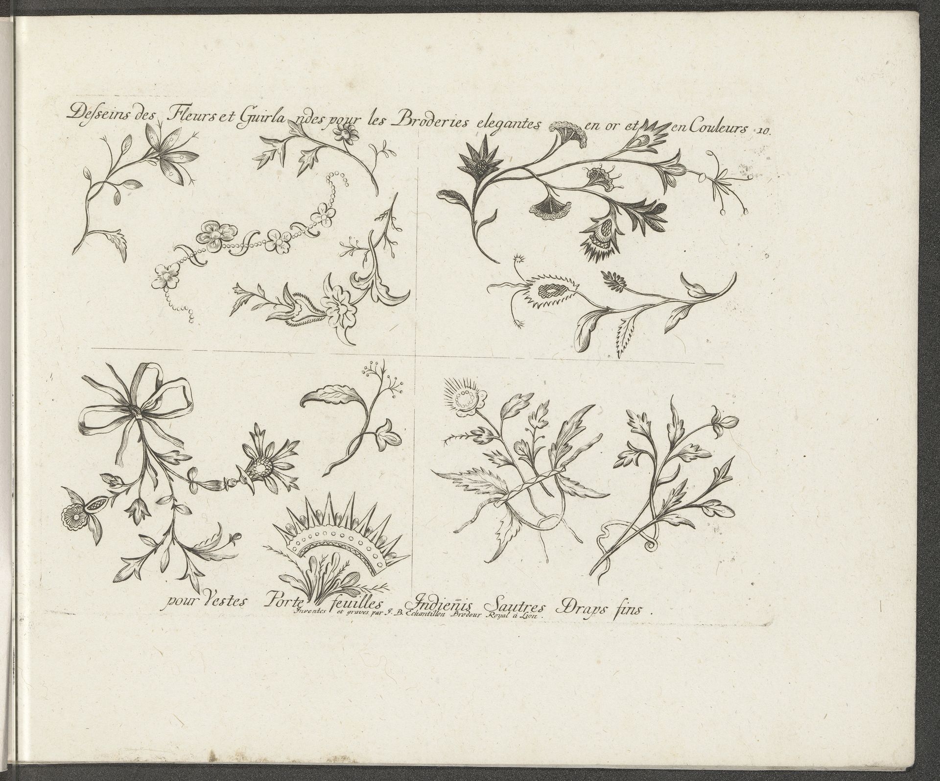 Bloemenranken by Jean Baptiste Echantillon