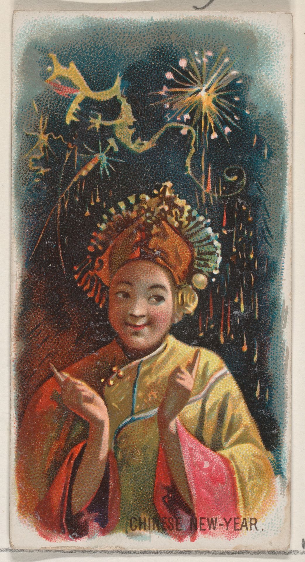 Chinese New Year, from the Holidays series (N80) for Duke brand cigarettes by W. Duke, Sons & Co.